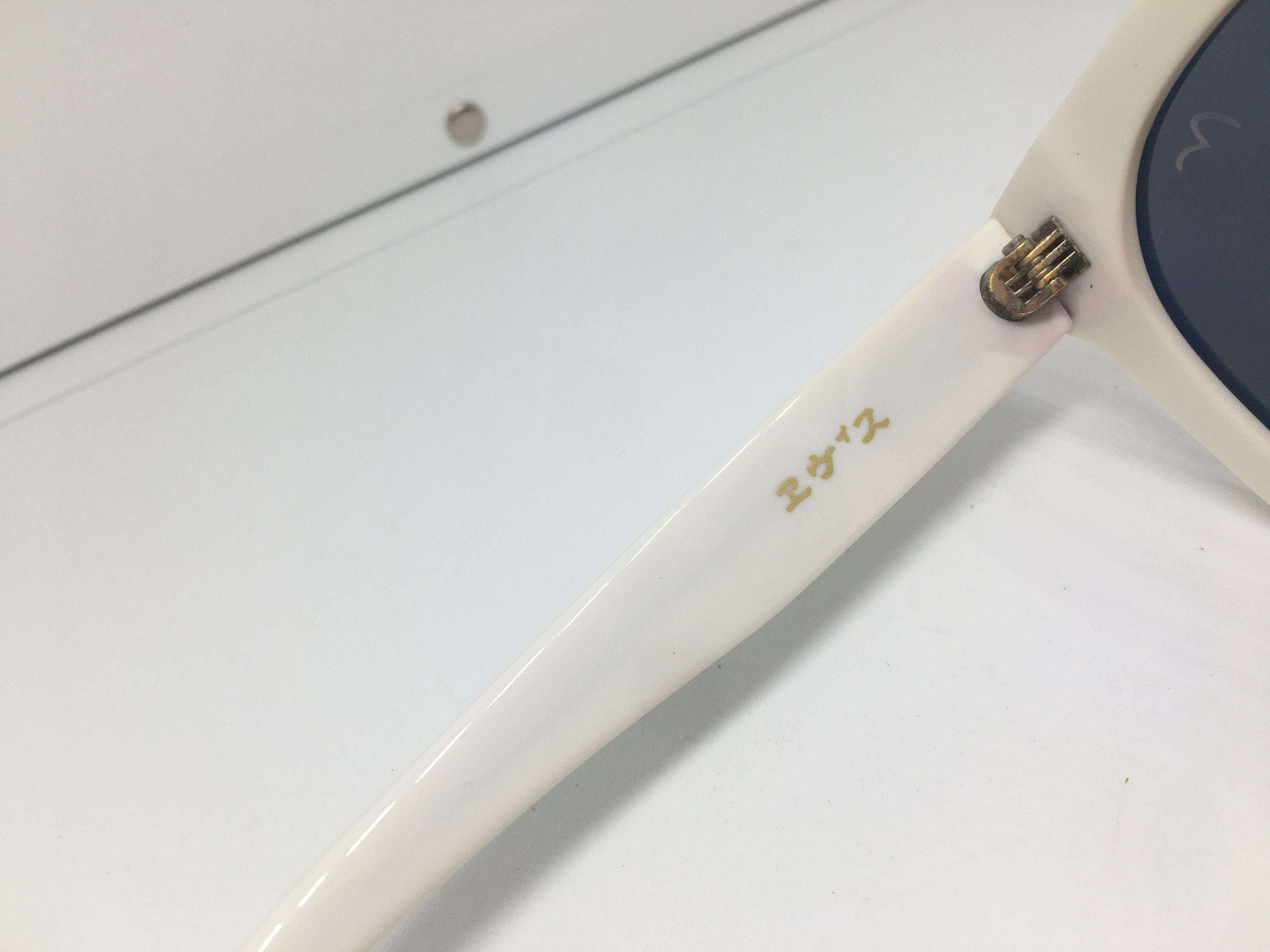 Evisu Evisu 2030 White Acetate Oversize Sunglasses Frame Size ONE SIZE - 6 Thumbnail