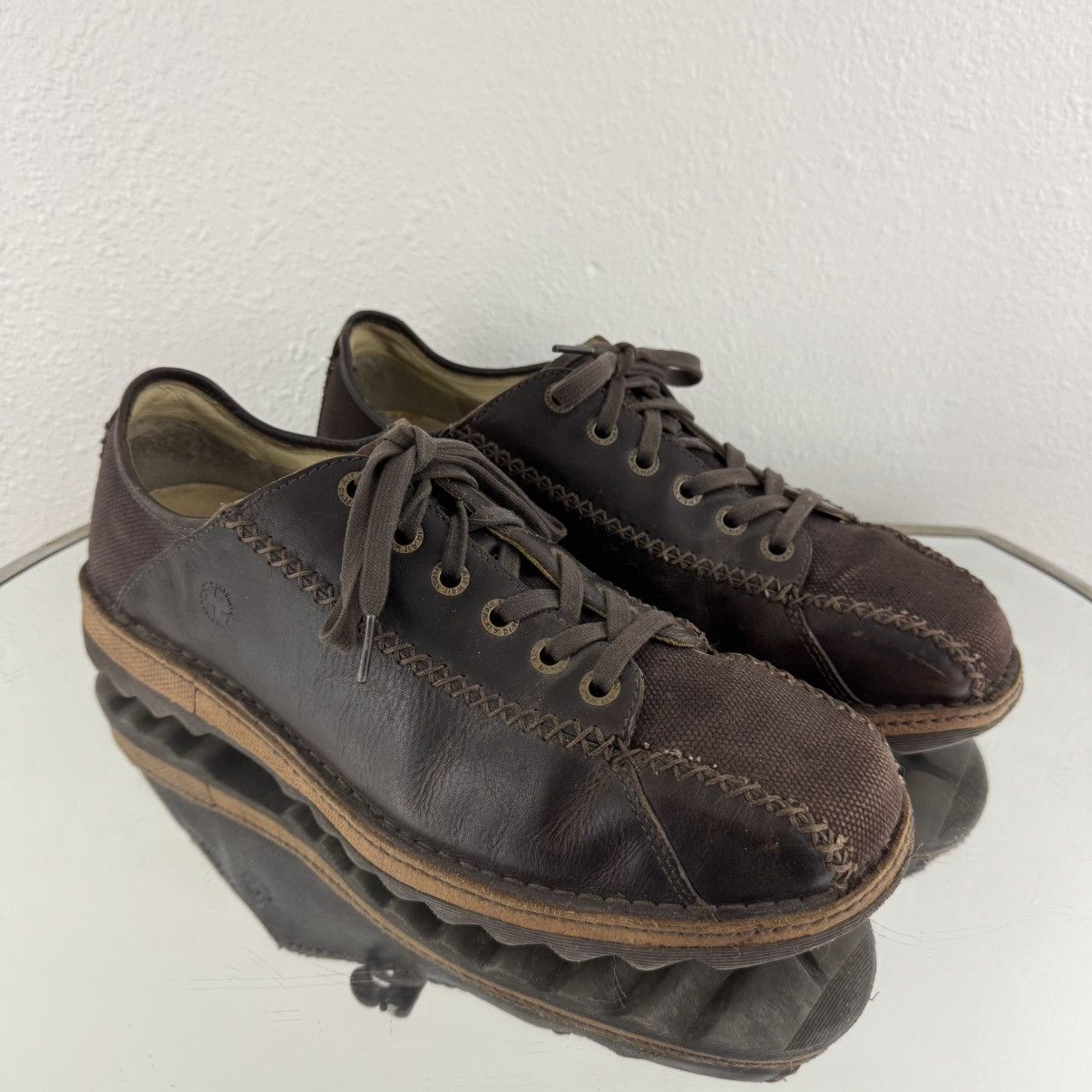 Dr. Martens DR. MARTENS Mens Dark Brown Leather Lace Up Oxford Sneakers Size US 13 / EU 46 - 1 Thumbnail