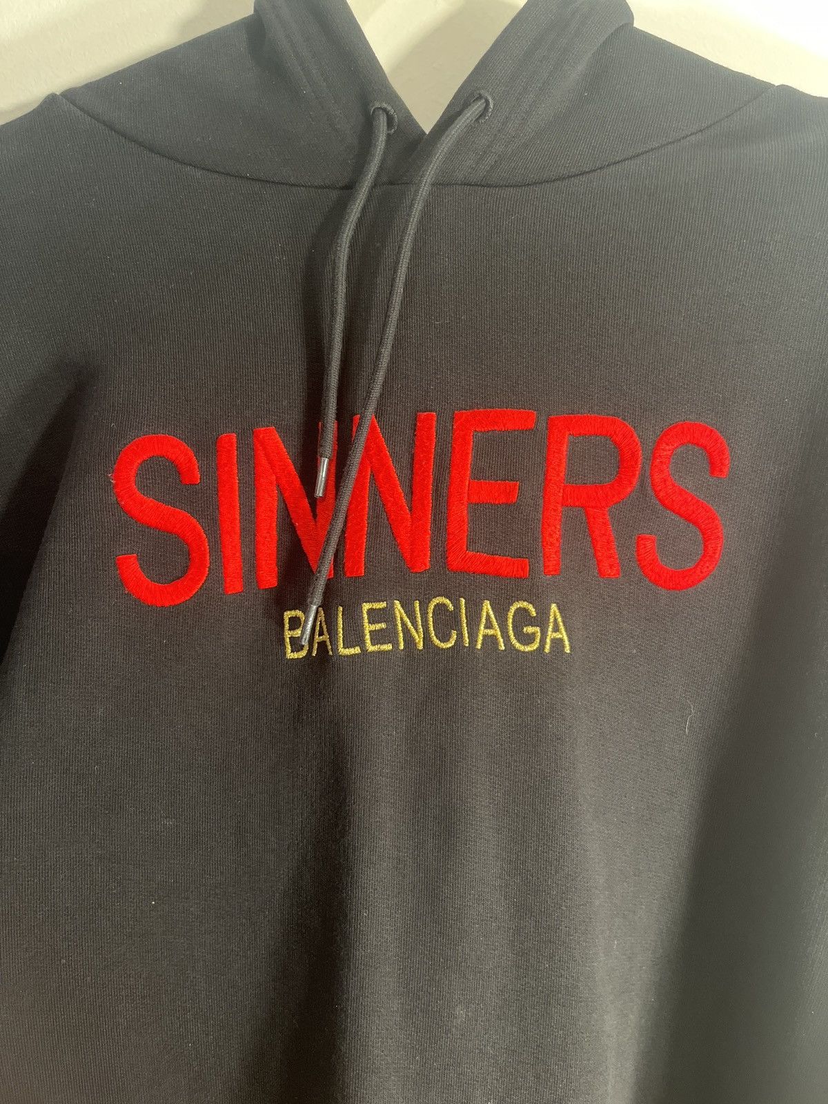 Balenciaga Balenciaga Sinners black hoodie Size US L / EU 52-54 / 3 - 3 Thumbnail