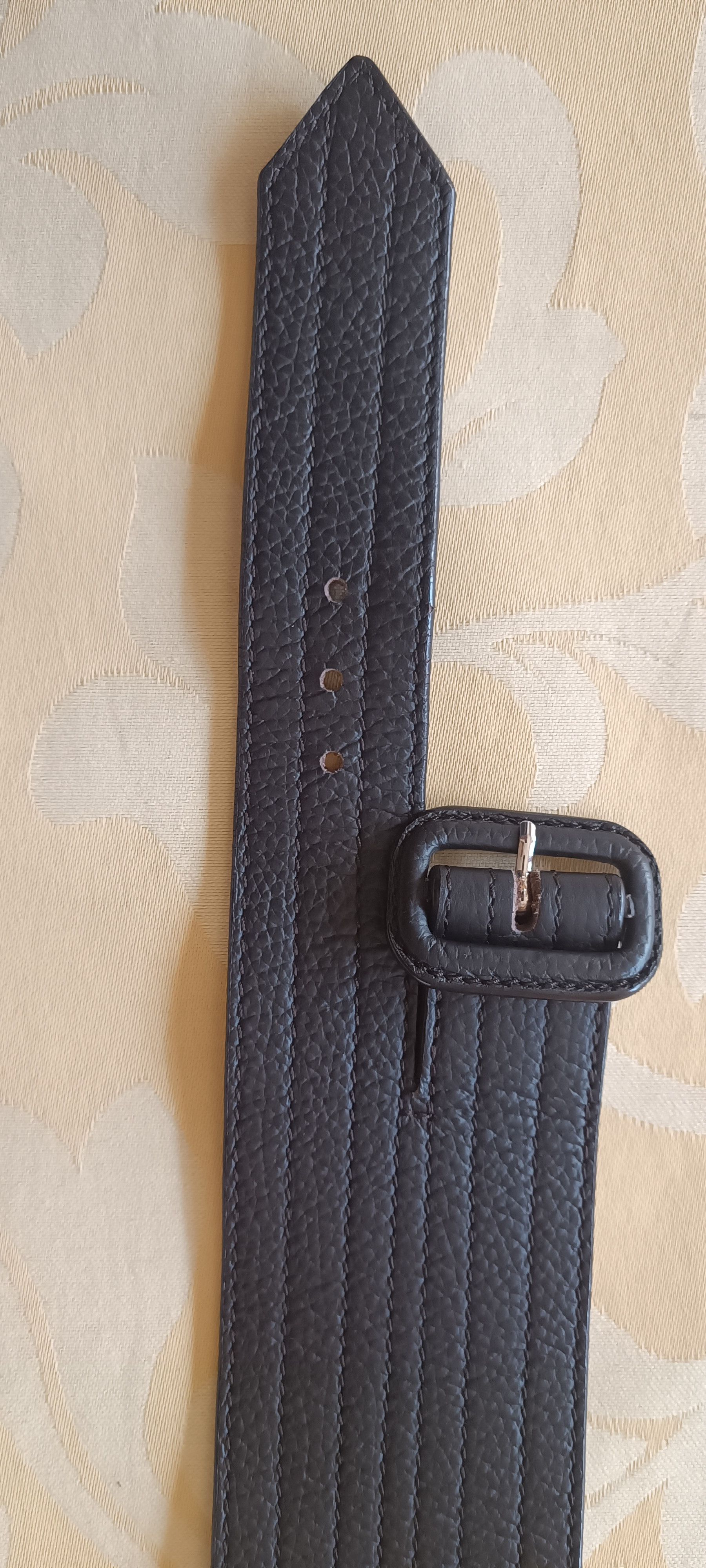 Jean Paul Gaultier 2 overlapping belts in dark brown leather Size ONE SIZE - 19 Thumbnail