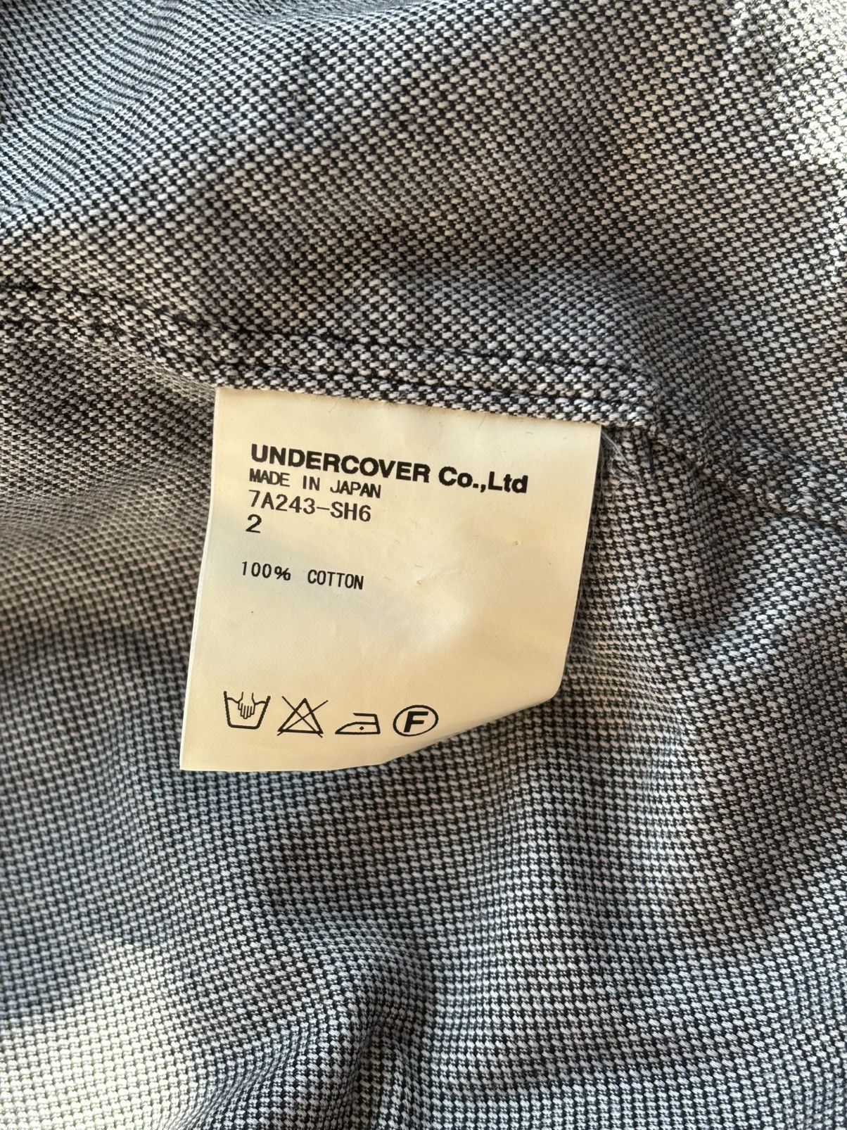 John Undercover × Jun Takahashi × Undercover Undercover 07AW Grey Button Up Down Shirt Size US M / EU 48-50 / 2 - 6 Thumbnail
