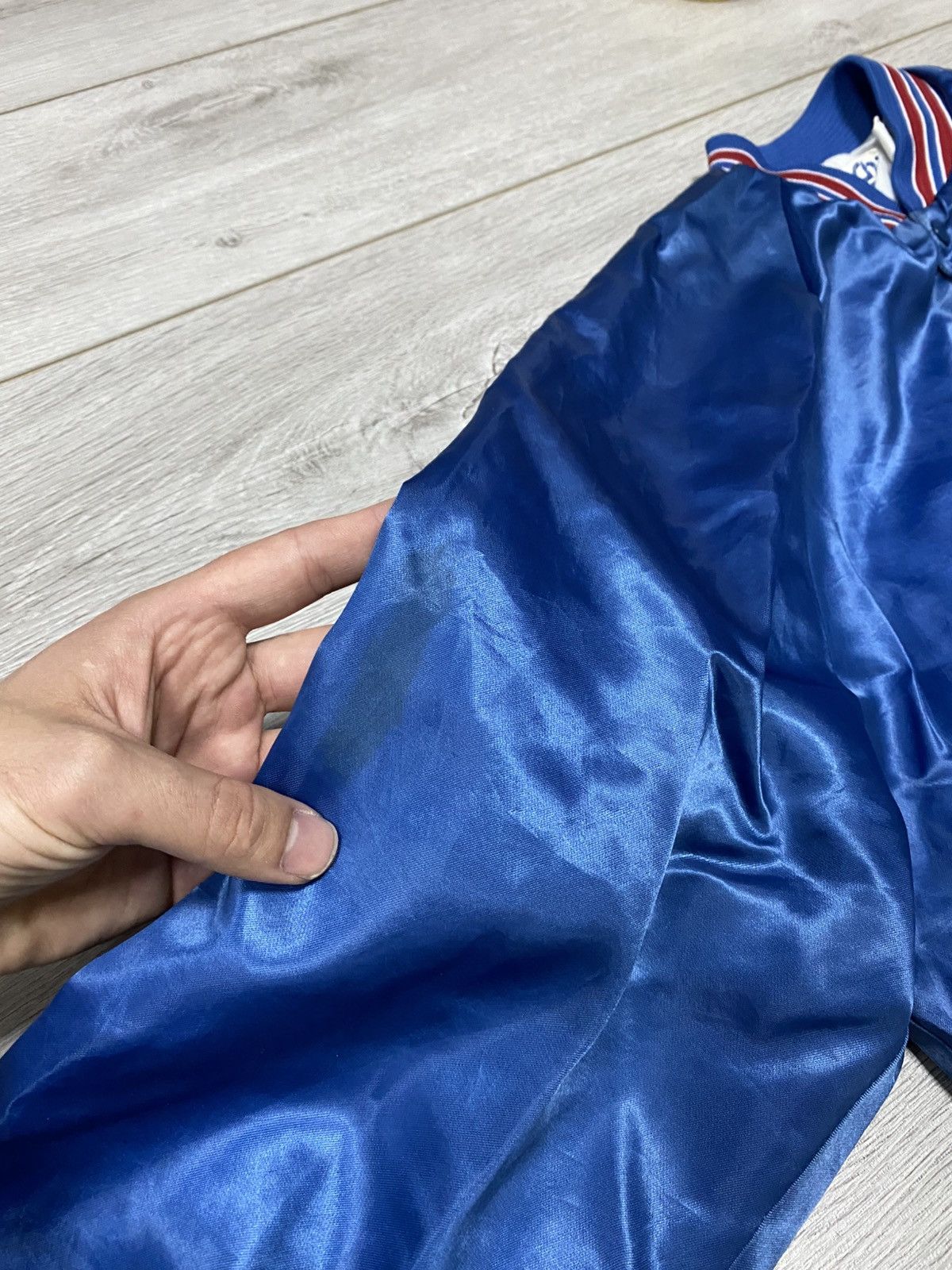 NFL Vintage 90s USA Buffalo Bills Satin Bomber Jacket Size US L / EU 52-54 / 3 - 3 Thumbnail
