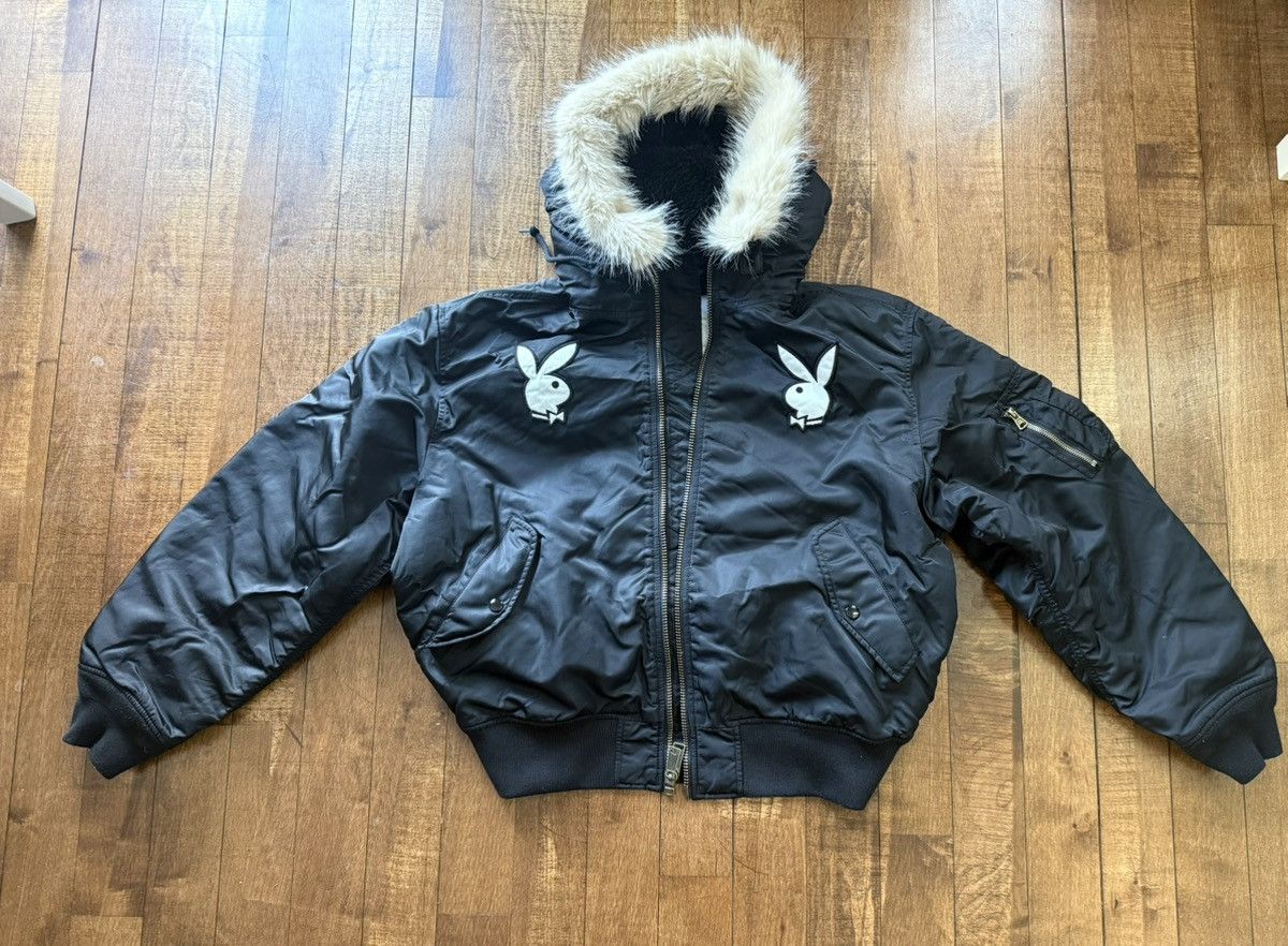 Playboy × Supreme Supreme playboy hooded ma-1 Size US L / EU 52-54 / 3 - 4 Thumbnail