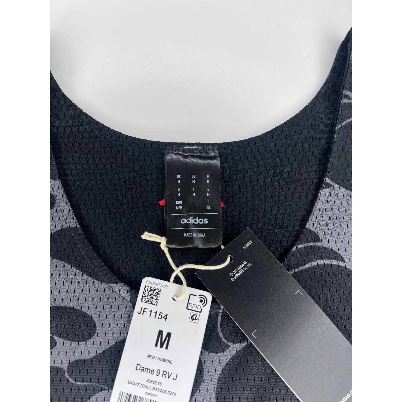 Adidas BAPE x Adidas Dame Reversible Basketball Jersey Black Camo Size US M / EU 48-50 / 2 - 5 Thumbnail