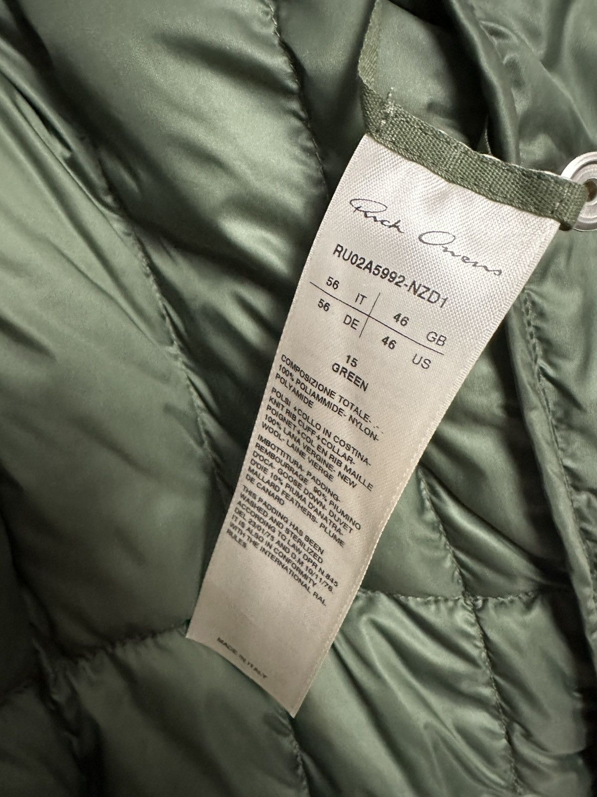 Rick Owens FW21 ‘GETHSEMANE’ Puffer Longcoat Size US XL / EU 56 / 4 - 8 Thumbnail