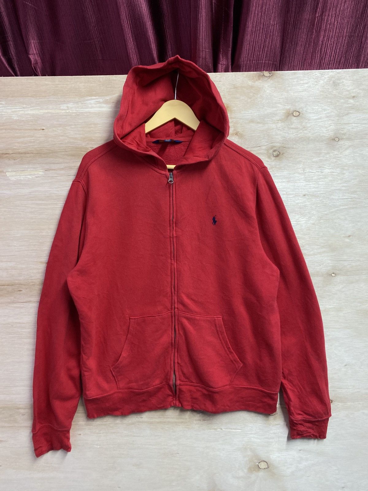 Polo Ralph Lauren red Polo Ralph Lauren Fleece Full-Zip Hoodie. Size US XL / EU 56 / 4 - 1 Thumbnail