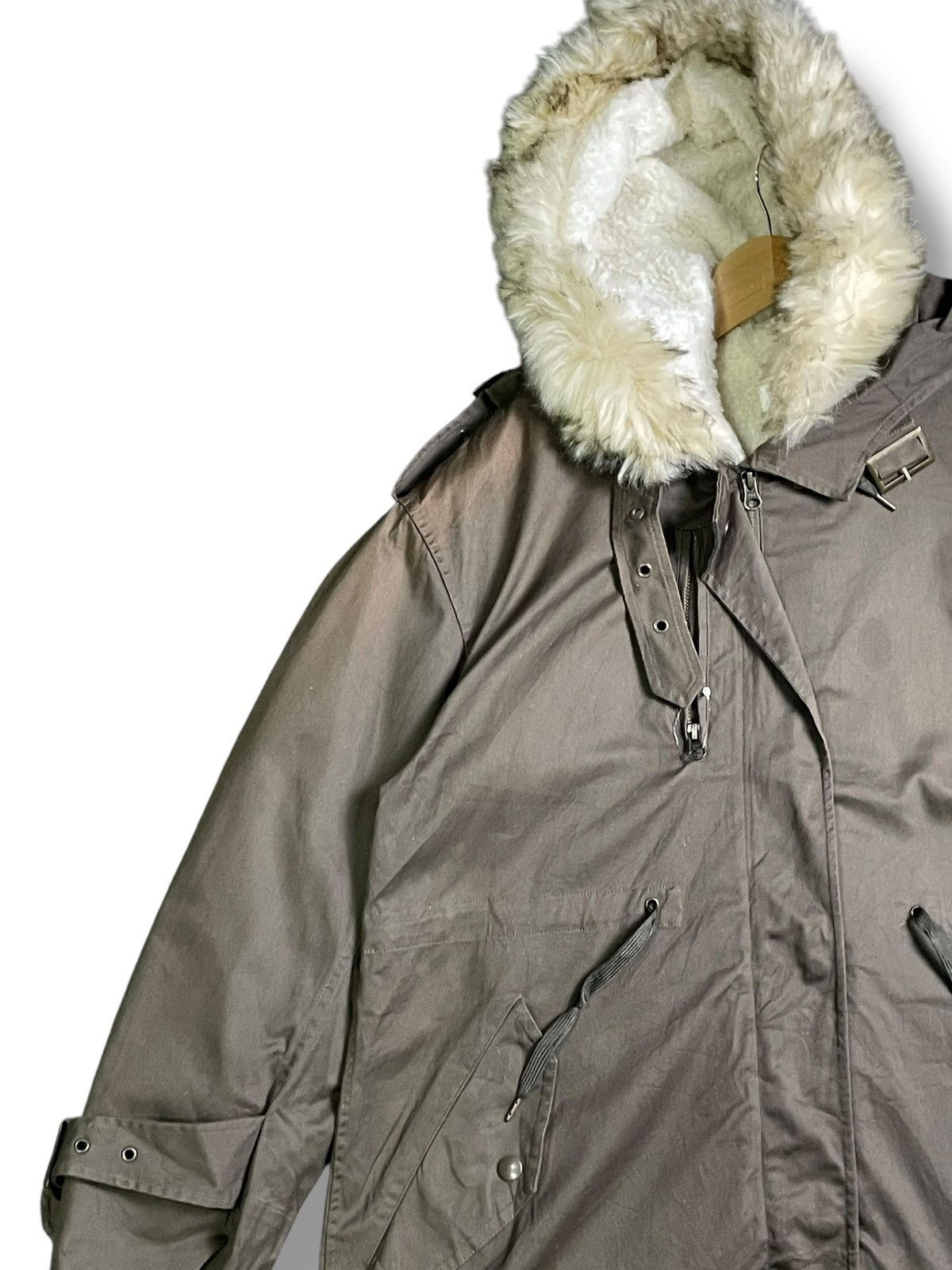 Designer × Japanese Brand × Vintage Snidel x Japanese Brand Faux Fur Fishtail Parkas (38) Size US M / EU 48-50 / 2 - 4 Thumbnail