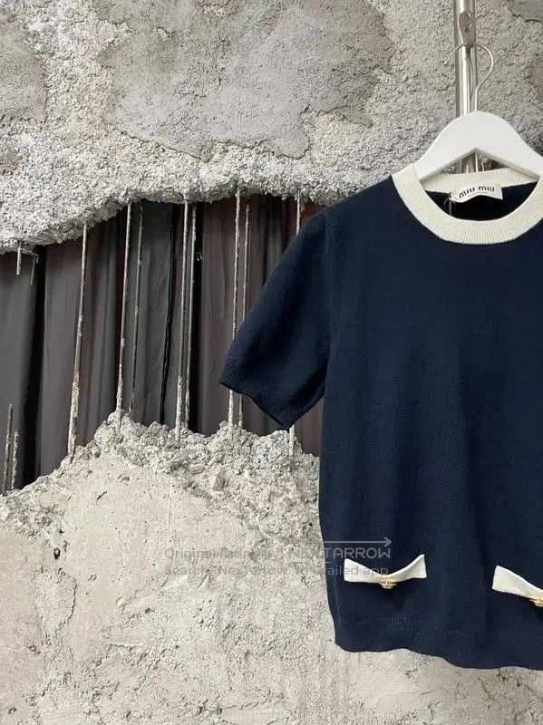 Miu Miu Miu Miu Summer Black Short Sleeve T-Shirt . Size XXS / US 00 / IT 34 - 3 Thumbnail
