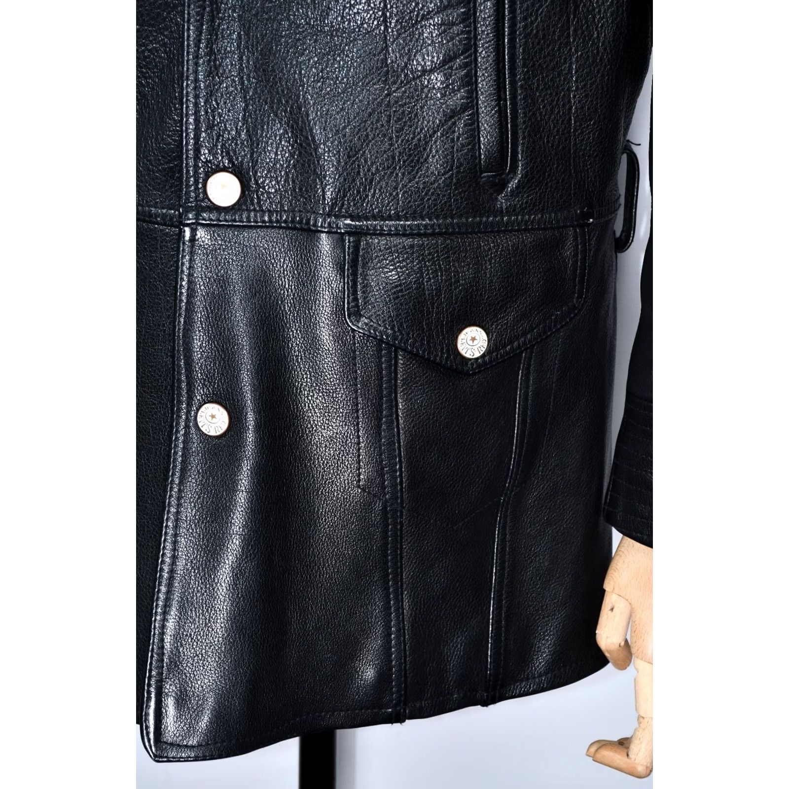 Levi's Levi's RED Leather Black Coat Wool Lining Men's Winter Jacket M Black Leather Wool Lining Jacket Mens M jacket coat Size US M / EU 48-50 / 2 - 6 Thumbnail