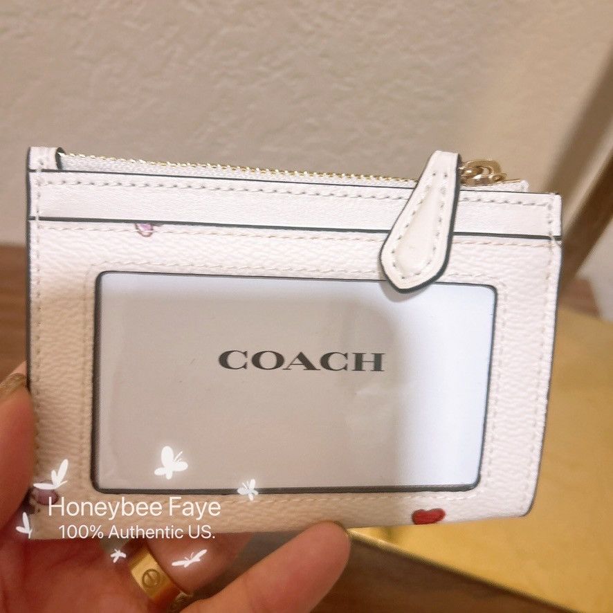 Coach Mini Skinny Id Case With Heart Print CW967 Size ONE SIZE - 3 Thumbnail