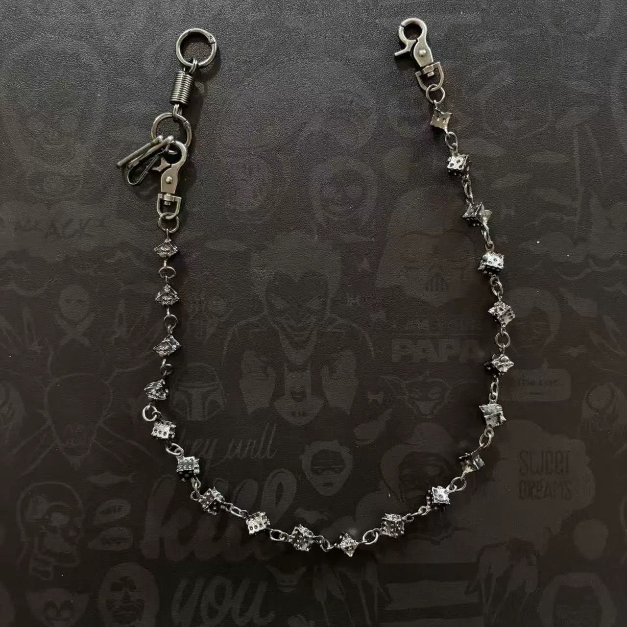 Vintage Retro hip-hop punk style jeans waist chain Size ONE SIZE - 2 Thumbnail