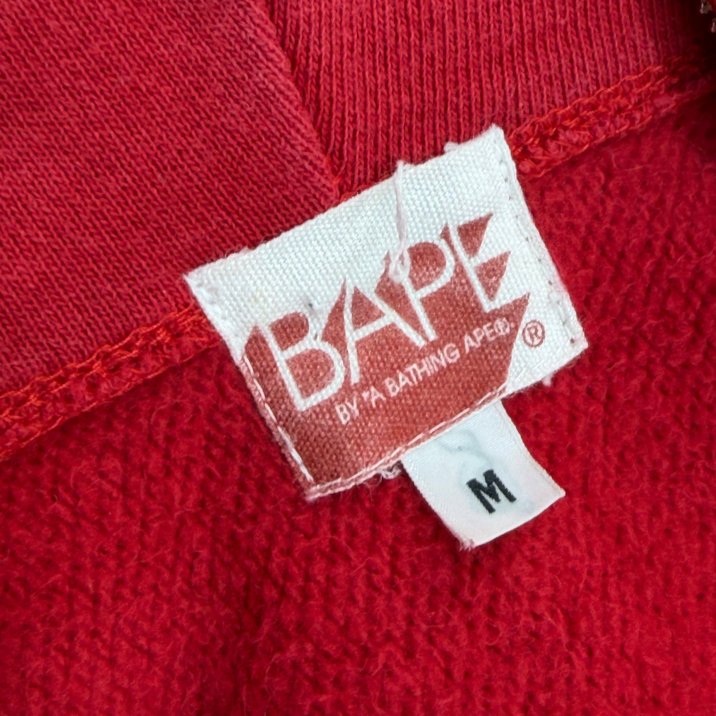 Bape Bape x Kaws Chomper Full-Zip Hoodie Red M Size US M / EU 48-50 / 2 - 6 Thumbnail