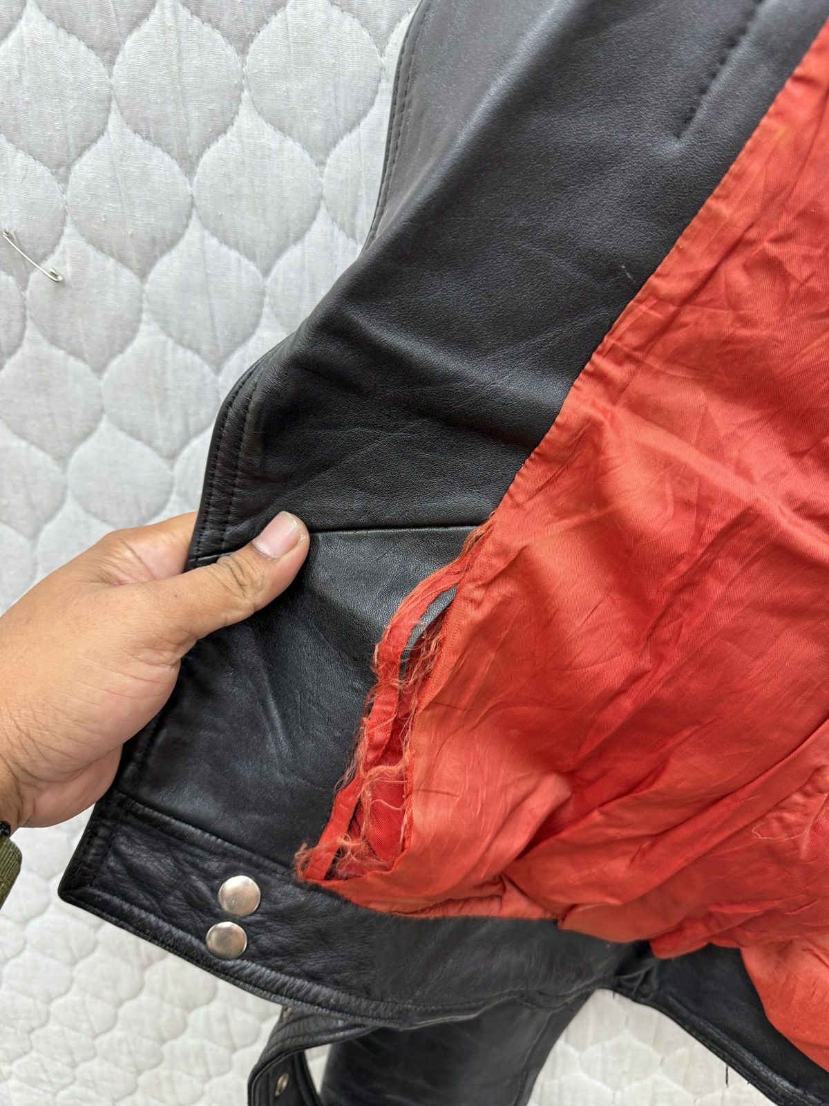 Mastercraft Union 🔥🔥🔥ARCHIVE VTG DOUBLE COLAR LEATHER JACKET Size M / US 6-8 / IT 42-44 - 8 Thumbnail