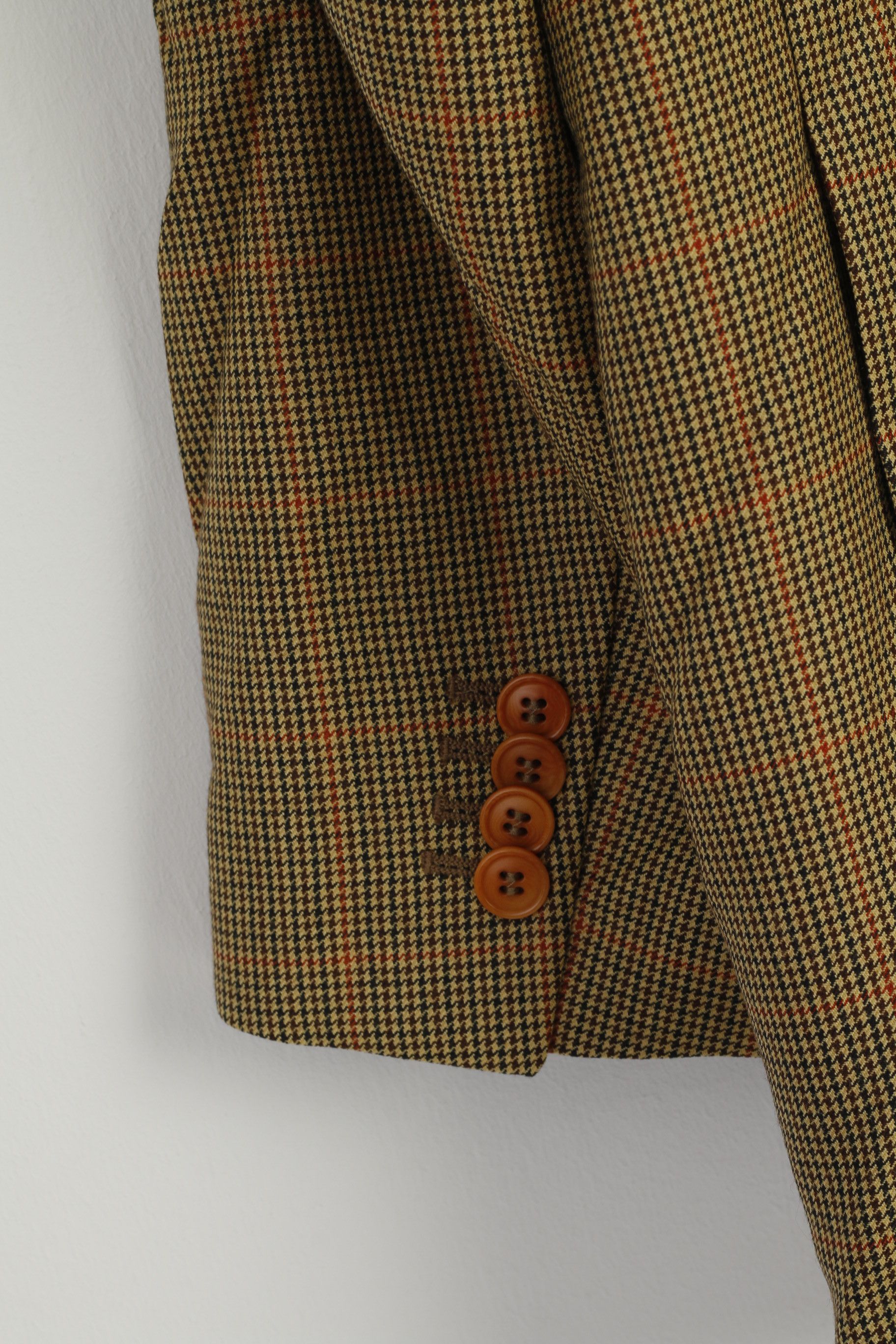 Vintage Sartoria Italiana Rinascente Men 52 42 Blazer Brown 9013 Size 42R - 8 Thumbnail