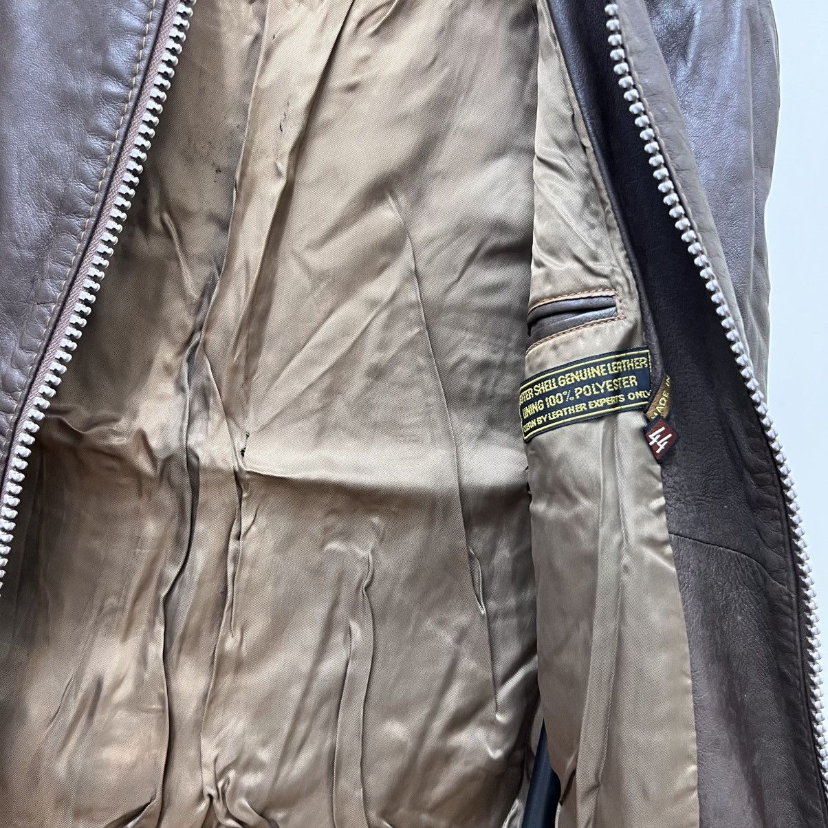 Leather Thrashed Distressed Leather Jacket Size US S / EU 44-46 / 1 - 5 Thumbnail