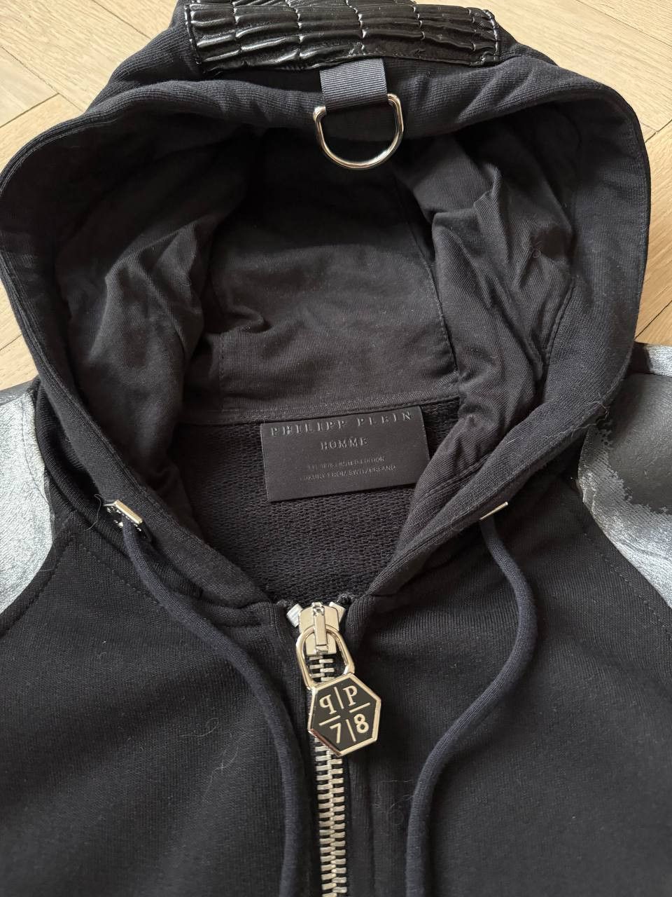 Philipp Plein Black Philipp Plein Skull Zip Hoodie Size US L / EU 52-54 / 3 - 3 Thumbnail