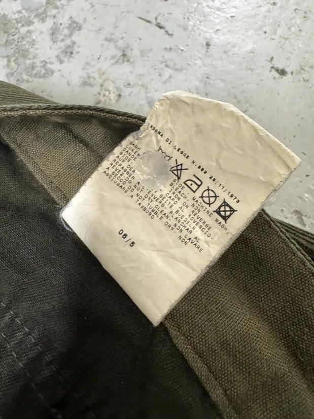 Designer × Vintage AW2006 Dolce & Gabbana Khaki Velvet Distressed Zip Pants Size US 34 / EU 50 - 11 Thumbnail