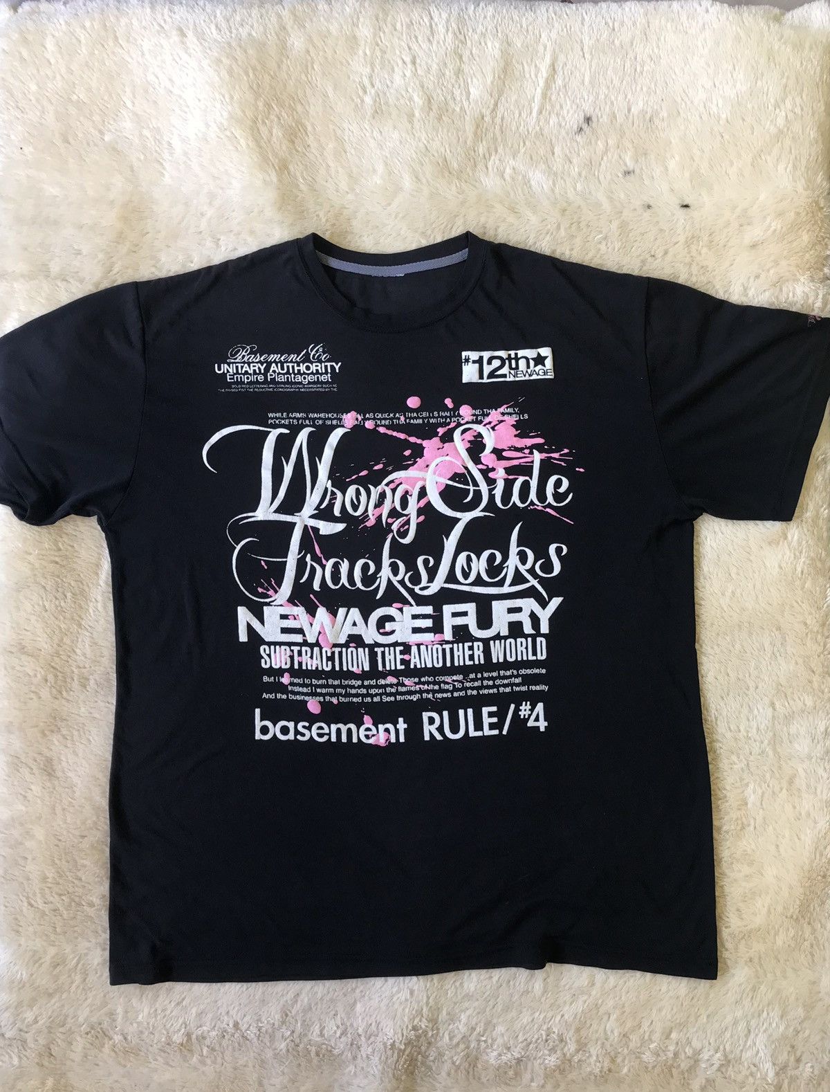 Japanese Brand Japanese Wrong Side Poem Tshirt Size US XL / EU 56 / 4 - 2 Thumbnail