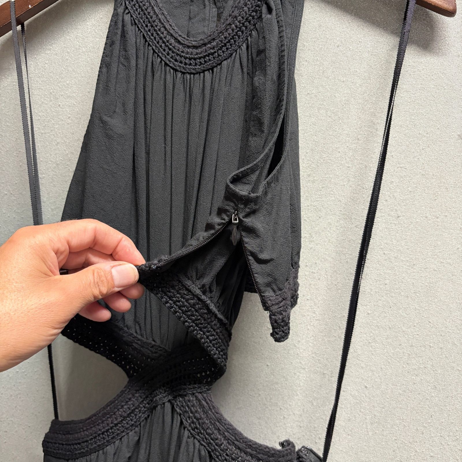 A.L.C. A.L.C. Casey Cutout Maxi Dress Size 6 Black 100% Cotton Size XS / US 0-2 / IT 36-38 - 10 Thumbnail