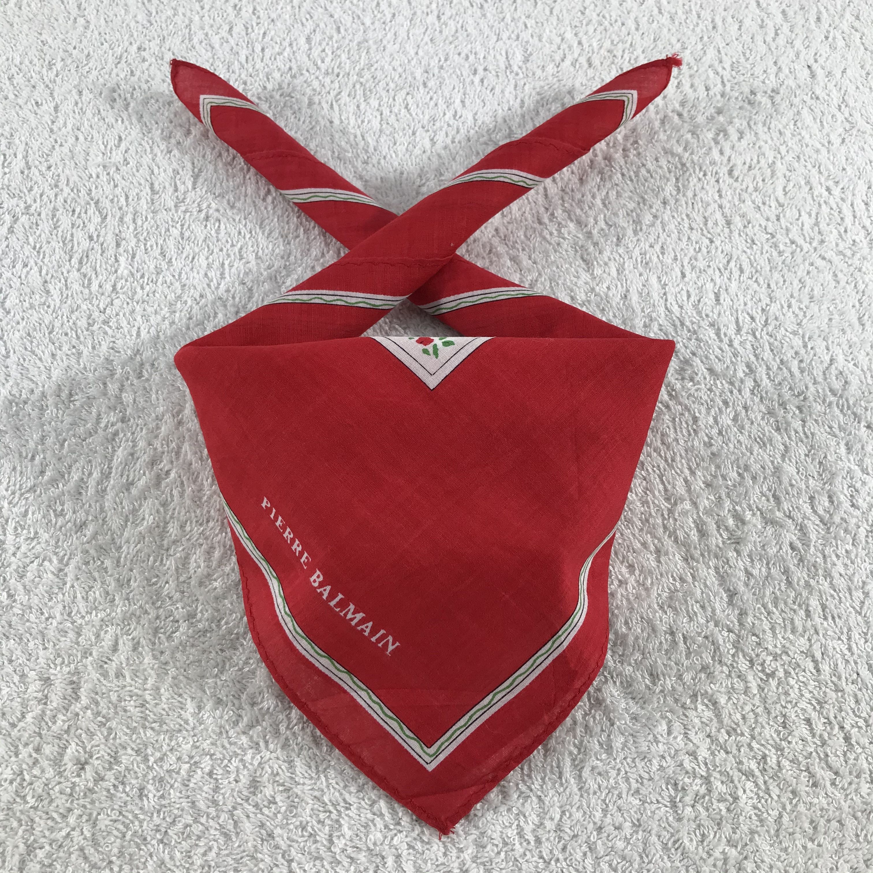 Pierre Balmain × Vintage Pierre Balmain Bandana / Handkerchief / Neckerchief - S321 Size ONE SIZE - 3 Thumbnail