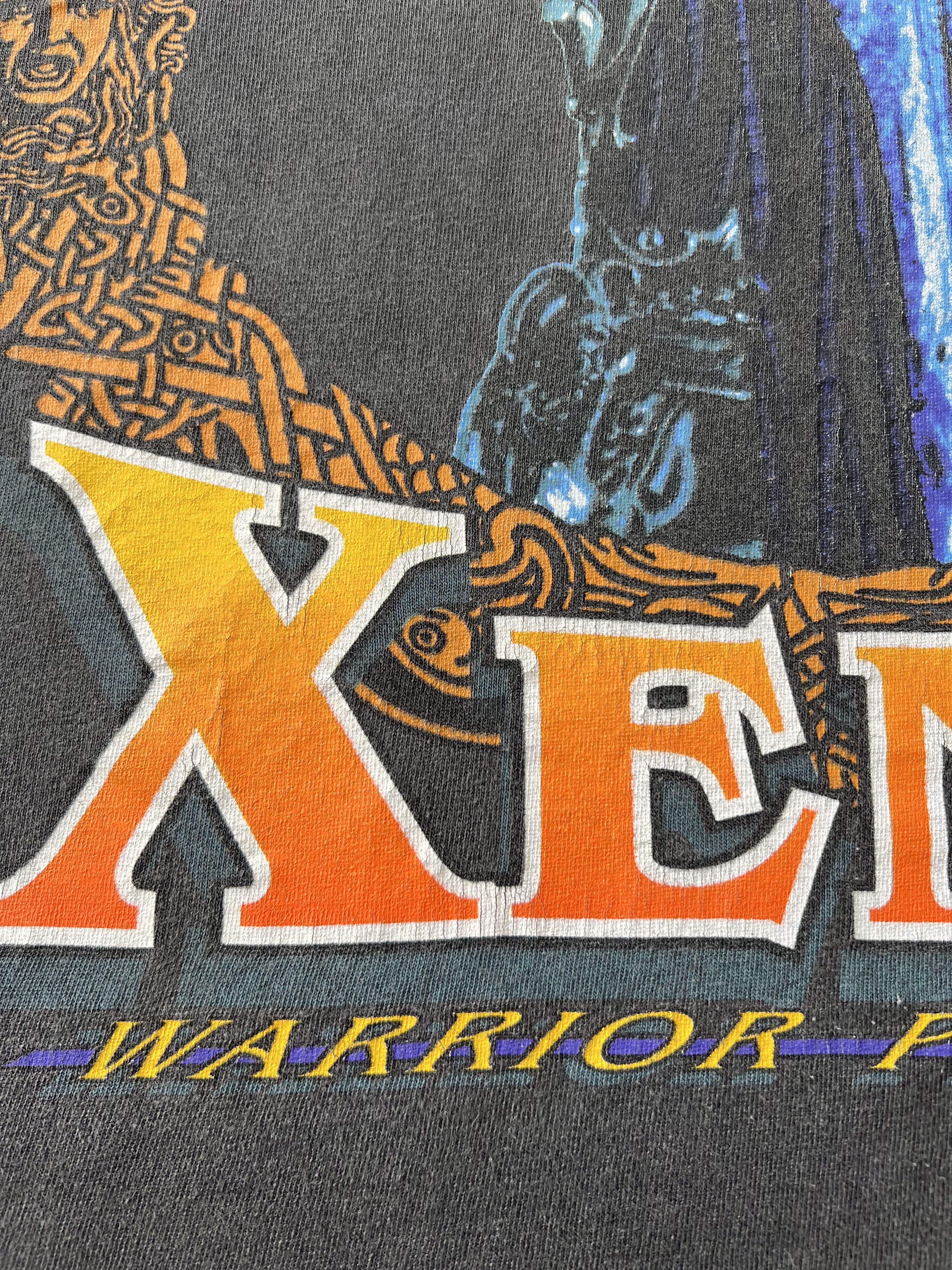 Vintage Vintage 1996 Xena Warrior Princess TV Show Black T-shirt Size US L / EU 52-54 / 3 - 5 Thumbnail