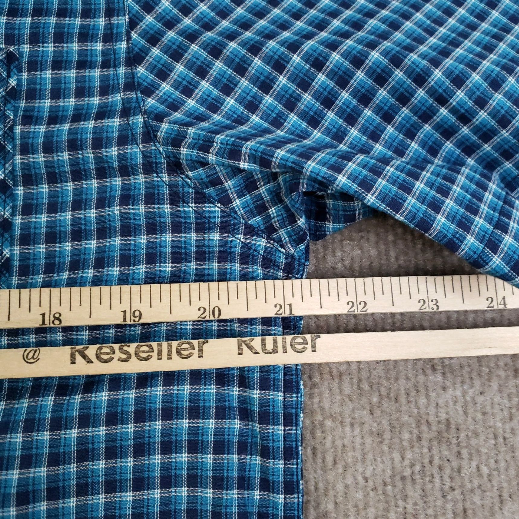 Vintage Coleman Shirt Button-Up Short Sleeve Men Medium Blue Plaid Casual Workwear NHS? Size US M / EU 48-50 / 2 - 3 Thumbnail