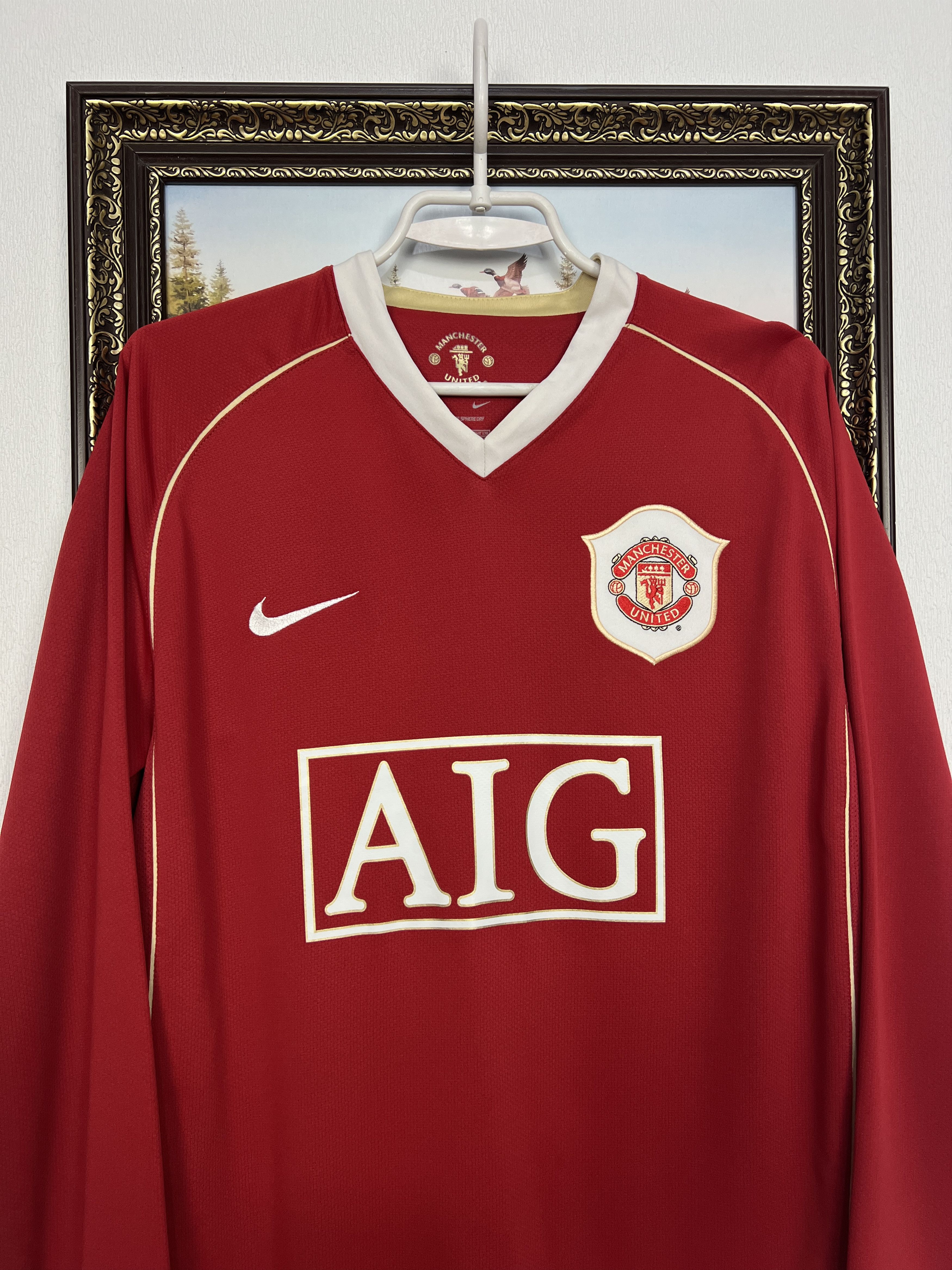 Nike Manchester United Home football shirt Long Sleeve Jersey Size US M / EU 48-50 / 2 - 2 Thumbnail