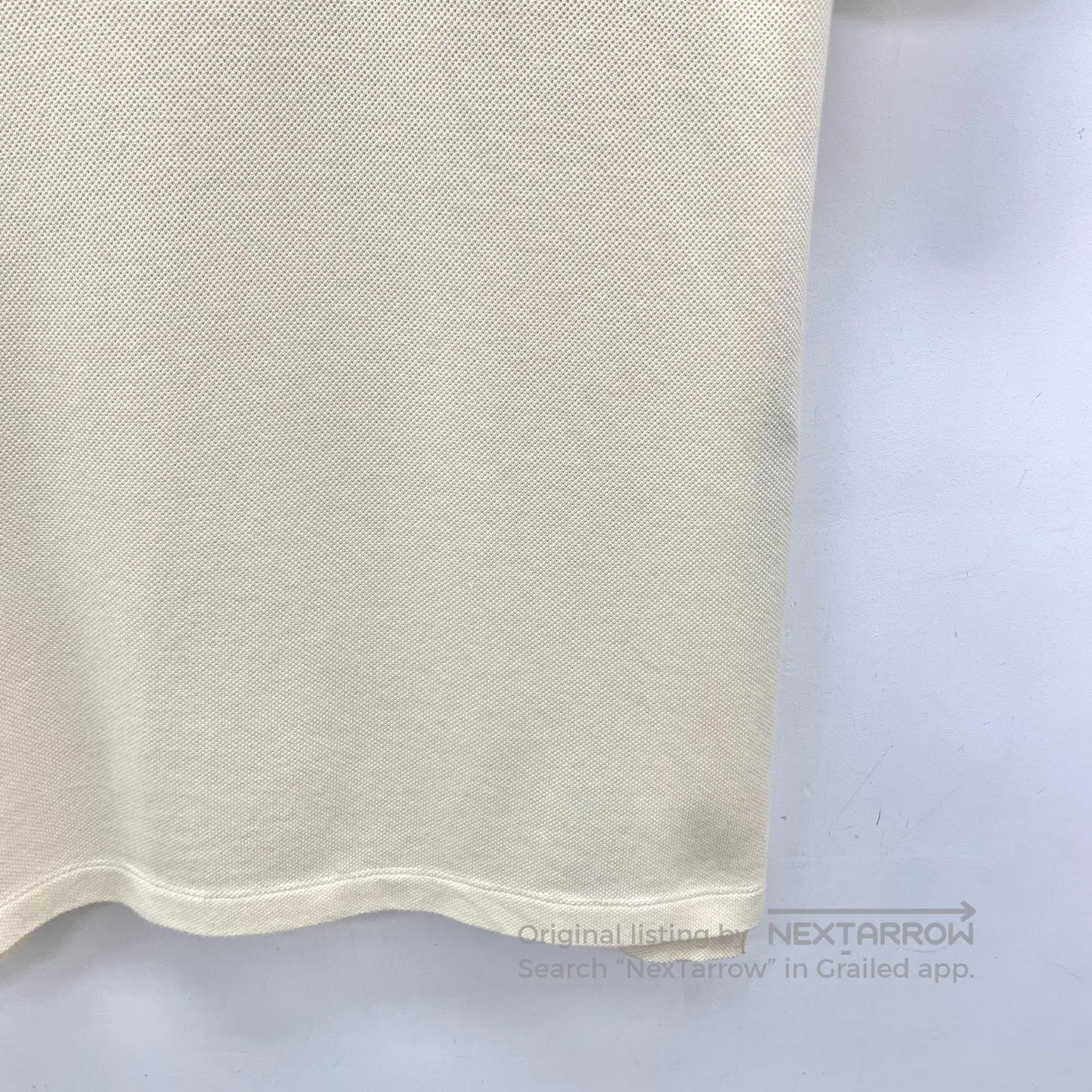 Gucci Guicci Beige badge embroidery cotton polo neck single-brea Size US M / EU 48-50 / 2 - 4 Thumbnail