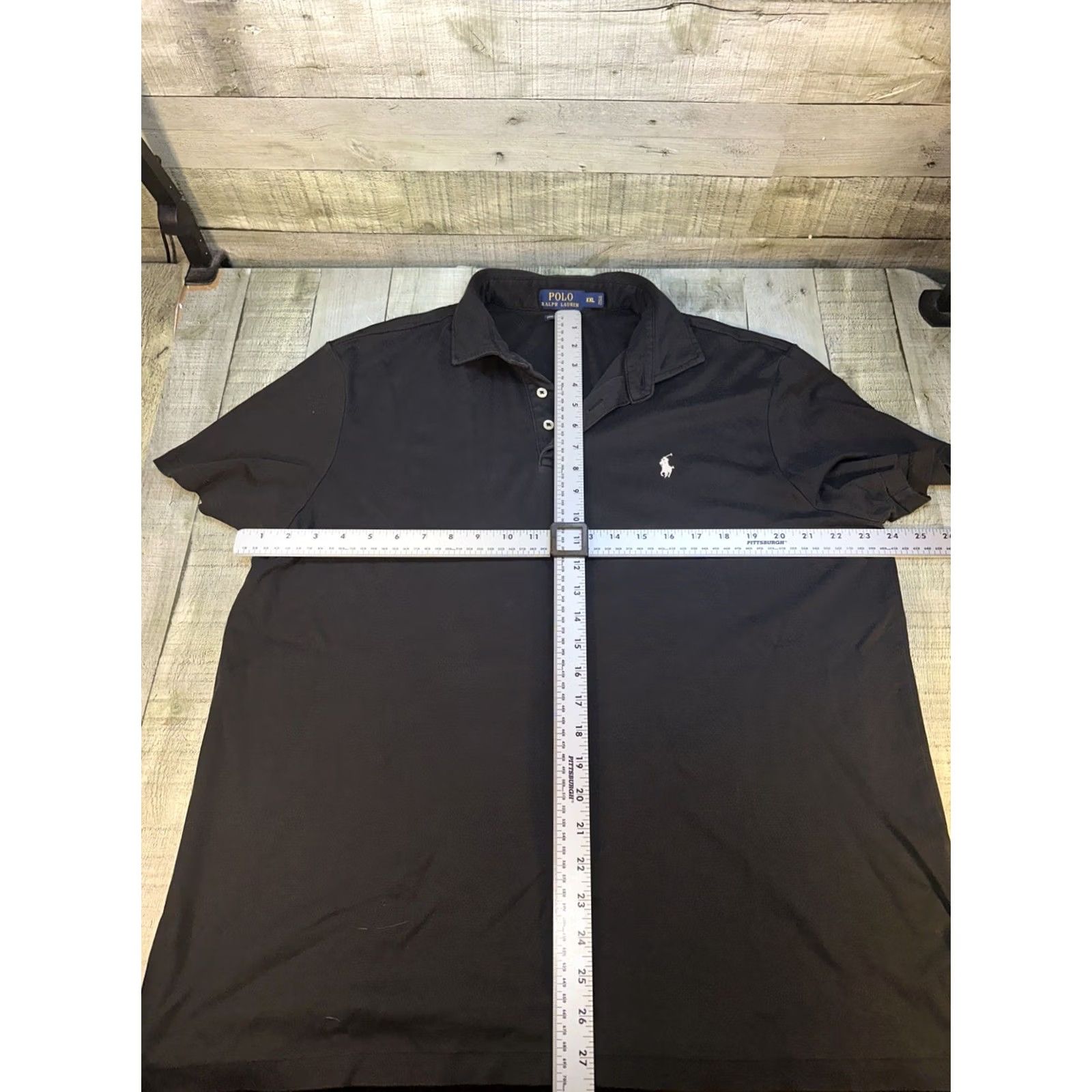Polo Ralph Lauren Polo Ralph Lauren Polo Shirt Mens XXL Black Pima Soft Touch Cotton Golf Sport Size US XXL / EU 58 / 5 - 3 Thumbnail