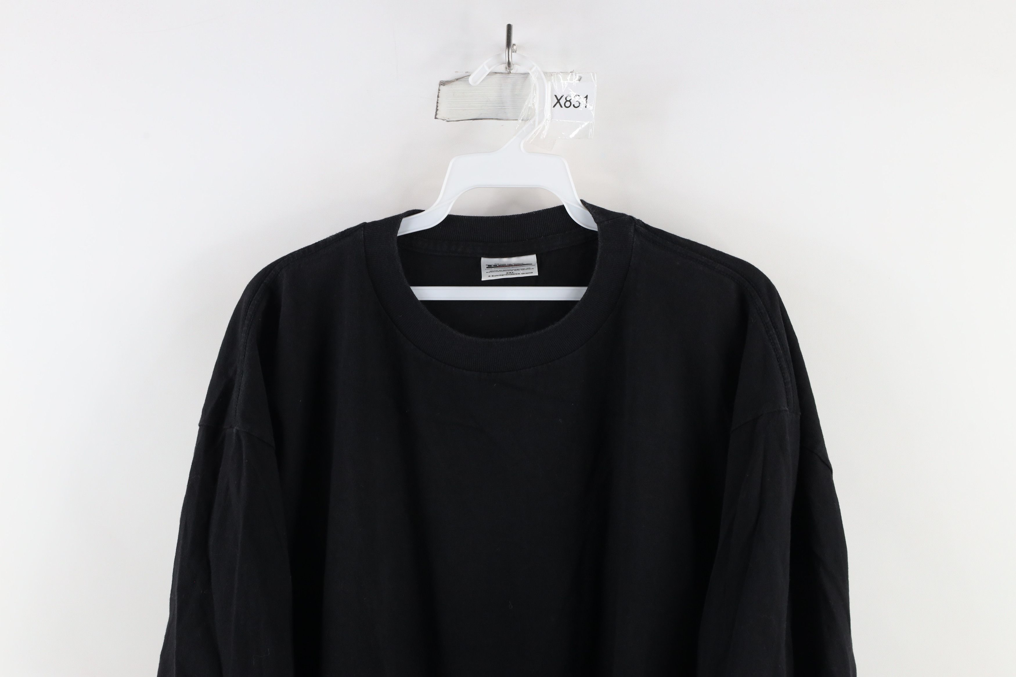 Vintage Vintage 90s Streetwear Short Sleeve T-Shirt Black Cotton Size US XXL / EU 58 / 5 - 2 Thumbnail