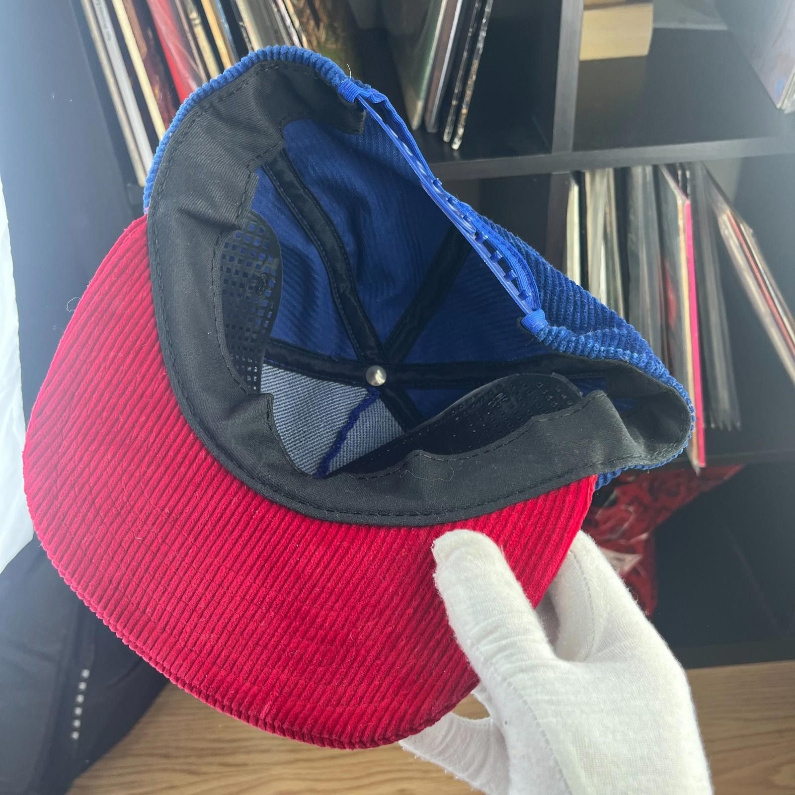 Other Vintage 90s New York Giants Corduroy Snapback Hat Size ONE SIZE - 4 Thumbnail