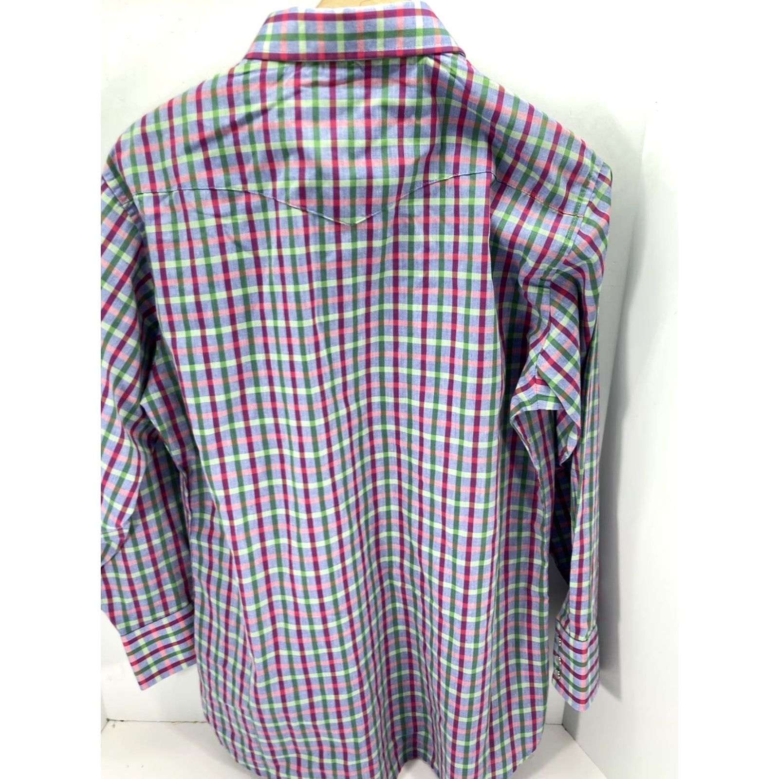 Vintage Panhandle Slim Western Pearl Snap Shirt Men Medium 16/33 Purple Long Sleeve NWT Size US M / EU 48-50 / 2 - 7 Thumbnail