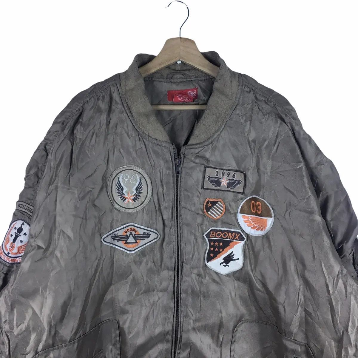 Vintage Vtg BOOMX Flight Jacket World War Fighter Bomber Puff Size US XXL / EU 58 / 5 - 2 Thumbnail