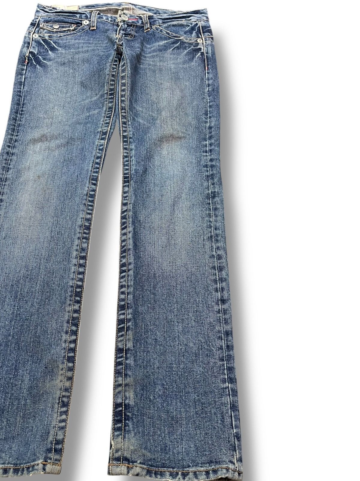 Japanese Brand Vintahe Double Name Straight Leg Denim Size US 33 - 4 Thumbnail