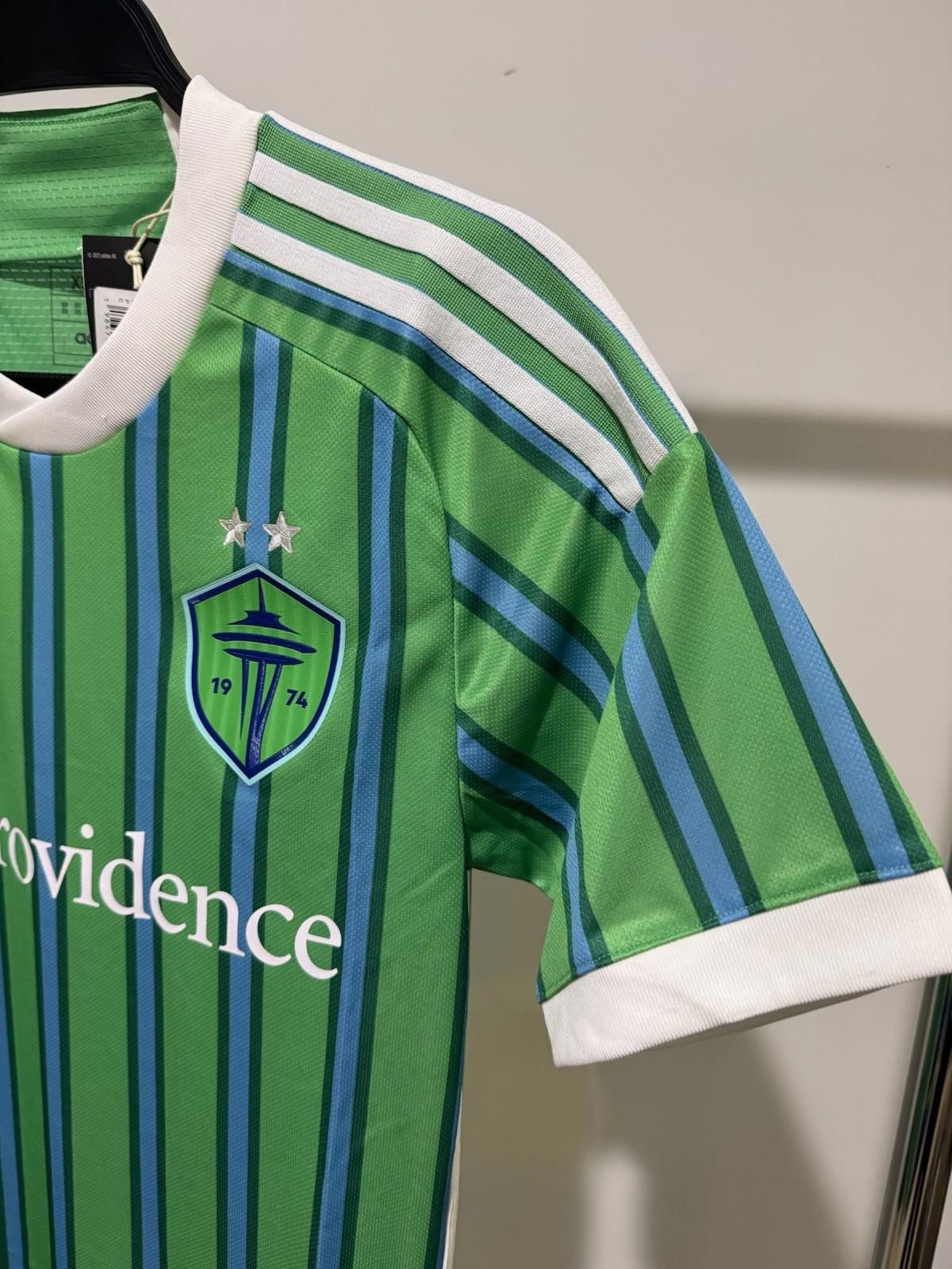Adidas New Mens Seattle Sounders FC 2024/25 Home Jersey Size ONE SIZE - 2 Thumbnail