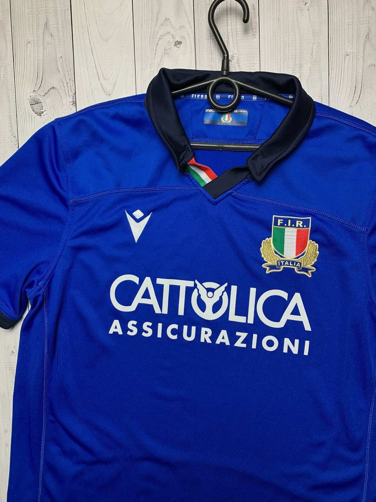 Vintage Vintage Italia soccer jersey Italy rugby shirt size XXL Size US XXL / EU 58 / 5 - 2 Thumbnail
