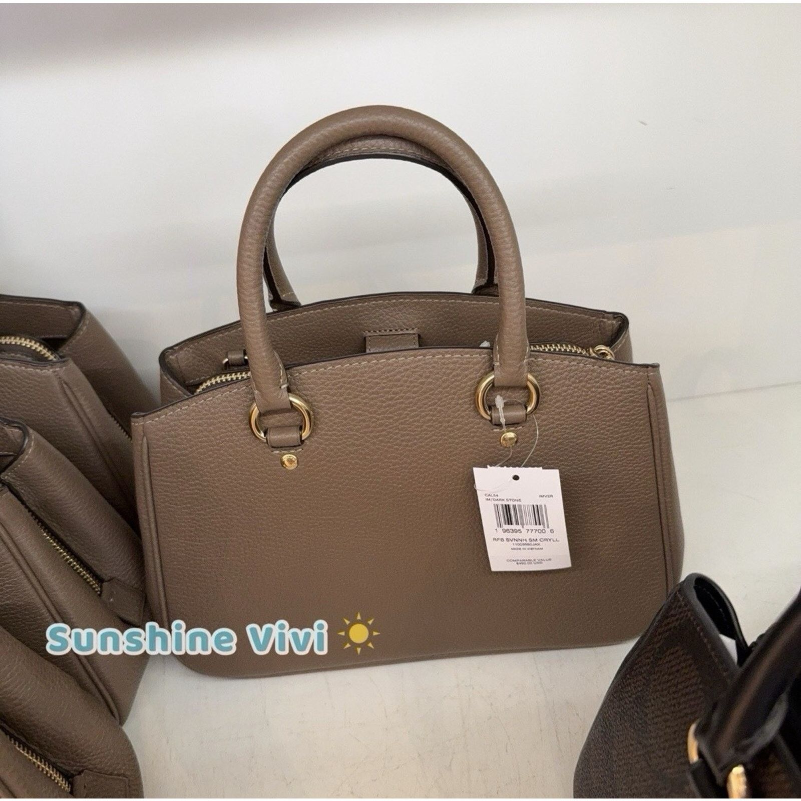 Coach NWT Coach Small Savannah Leather Carryall Satchel CAL54 Size ONE SIZE - 5 Thumbnail
