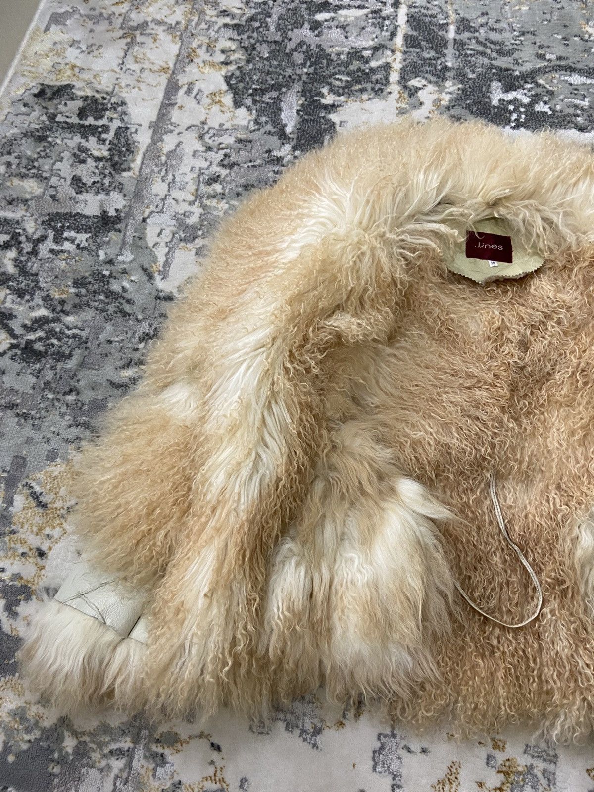 Leather VINTAGE JINES TIBETAN LAMB SHEARLING JACKET Size XS / US 0-2 / IT 36-38 - 20 Thumbnail