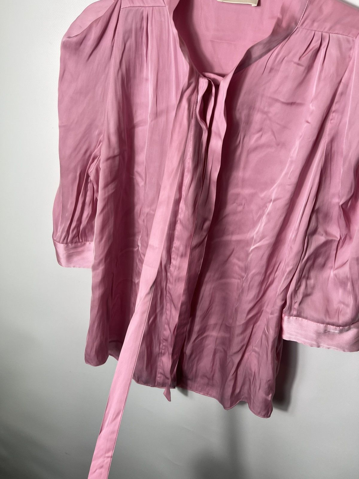 Zadig & Voltaire Vintage luxury Zadig & Voltaire 3/ sleeves Pink Blouse Size L / US 10 / IT 46 - 4 Thumbnail