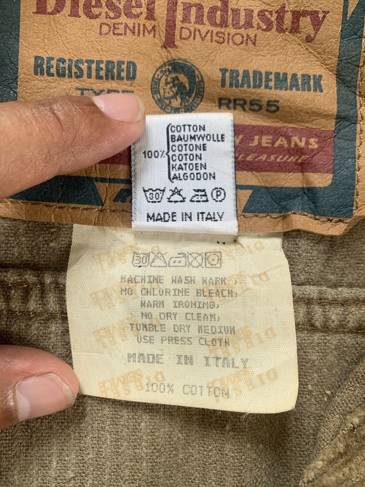 Diesel Diesel Industry Corduroy Crop Style Jacket Made in Italy Size US S / EU 44-46 / 1 - 14 Thumbnail