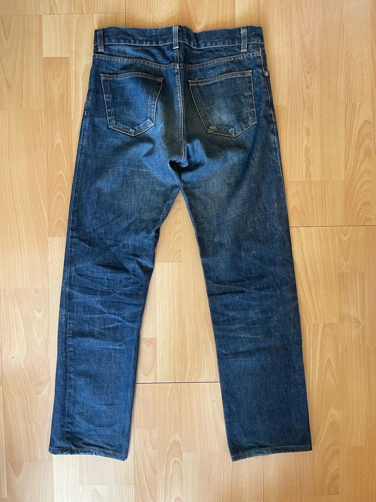 Helmut Lang Vintage Helmut Lang Treated Raw Denim Low Waist Contour Fit Size US 30 / EU 46 - 5 Thumbnail