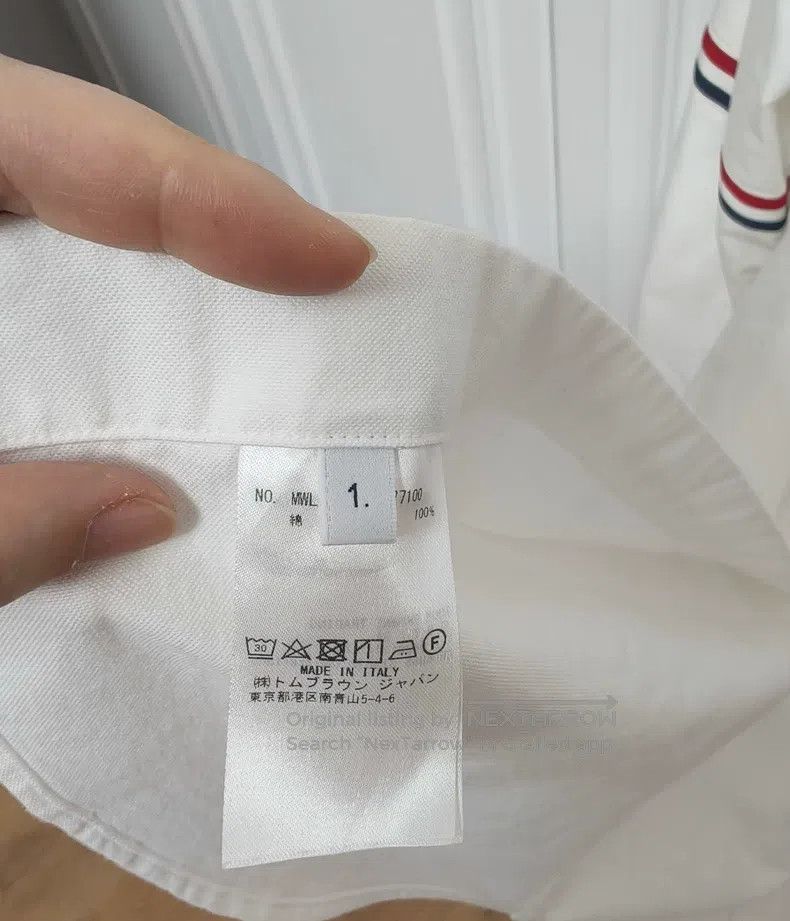 Thom Browne Thom Browne White shirt Size US S / EU 44-46 / 1 - 2 Thumbnail