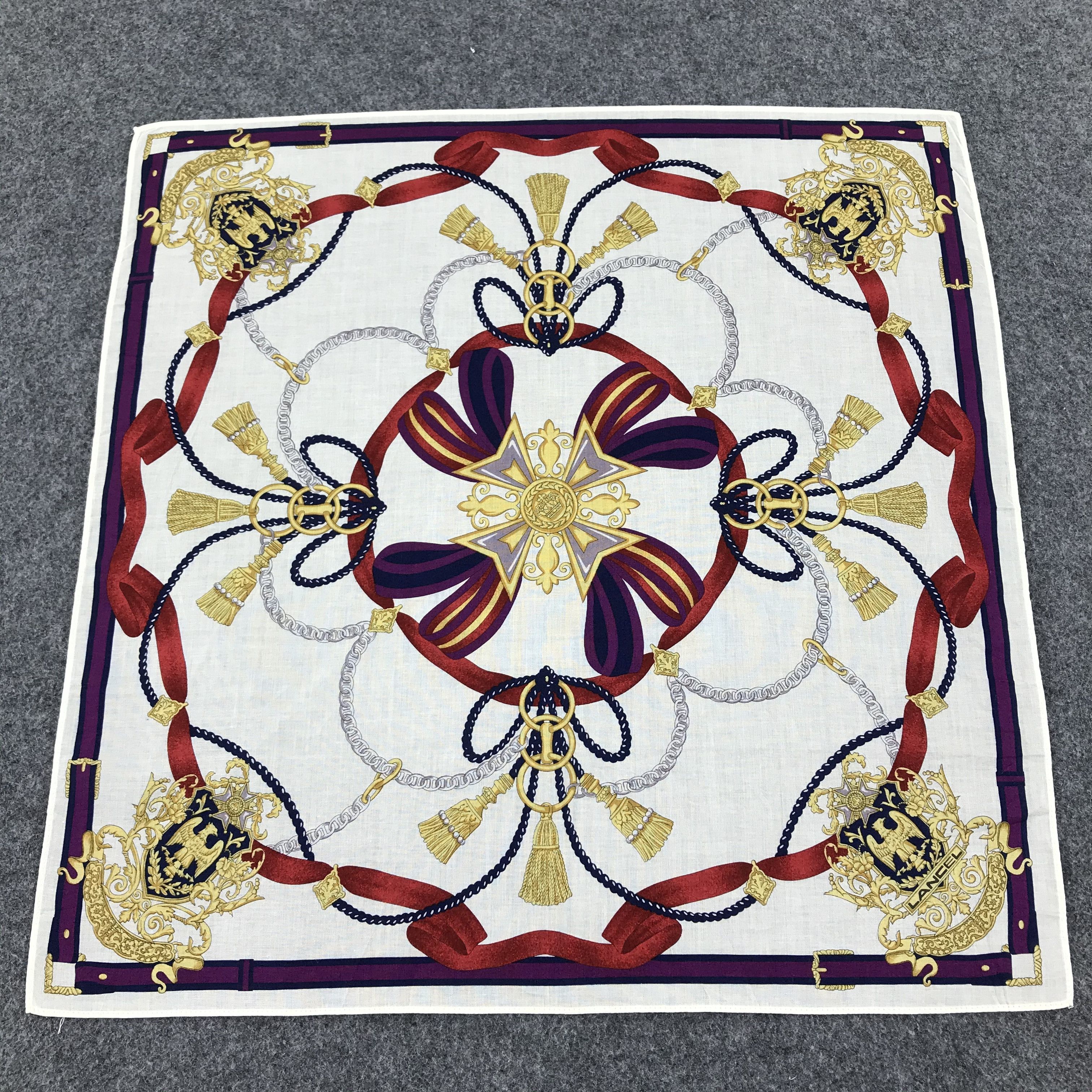 Lancel Lancel Luxury Handkerchief Neckerchief Bandana SCT075 Size ONE SIZE - 1 Thumbnail