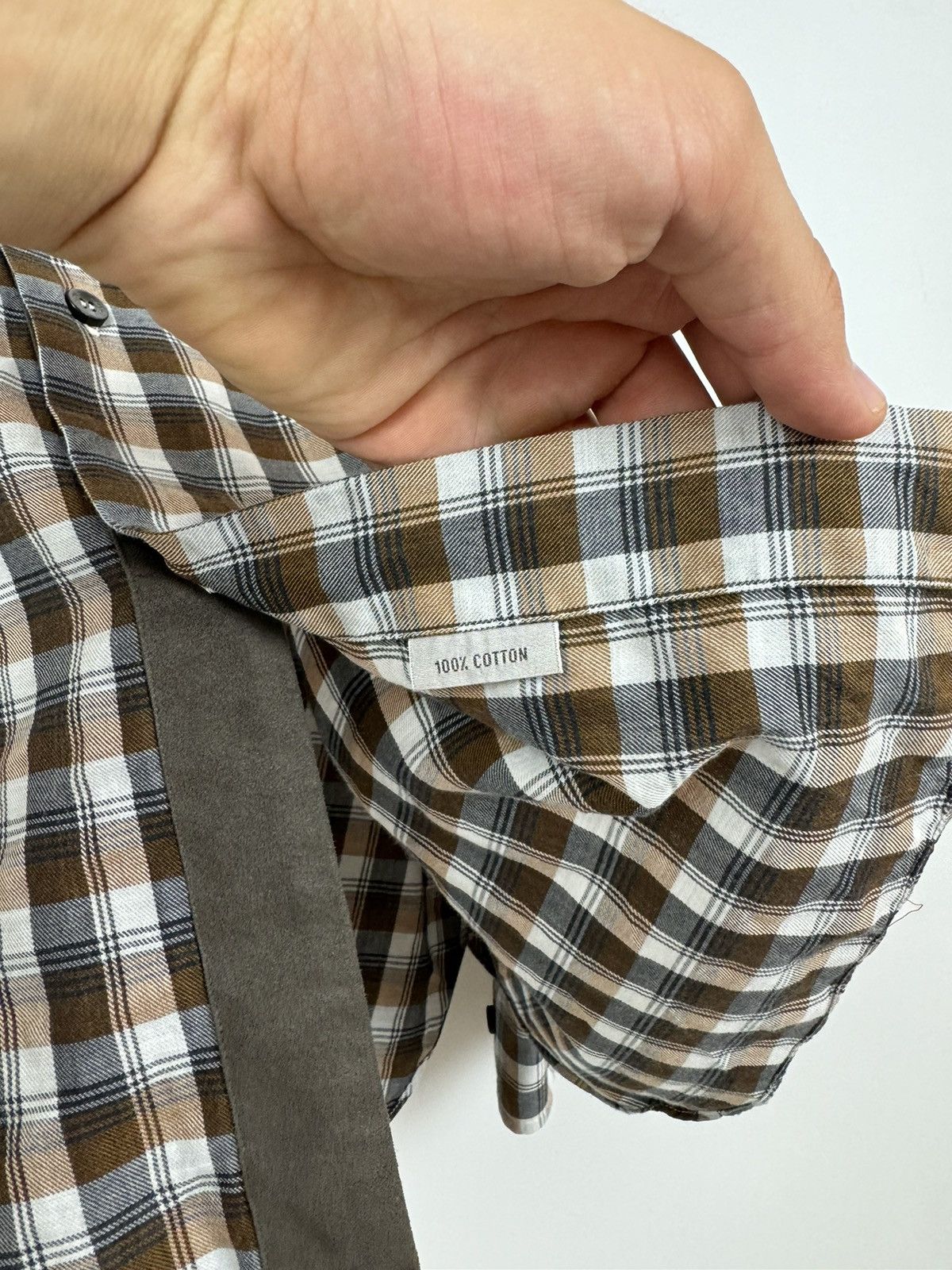 Brioni Brioni Check Buttons Shirt Size US XXL / EU 58 / 5 - 8 Thumbnail