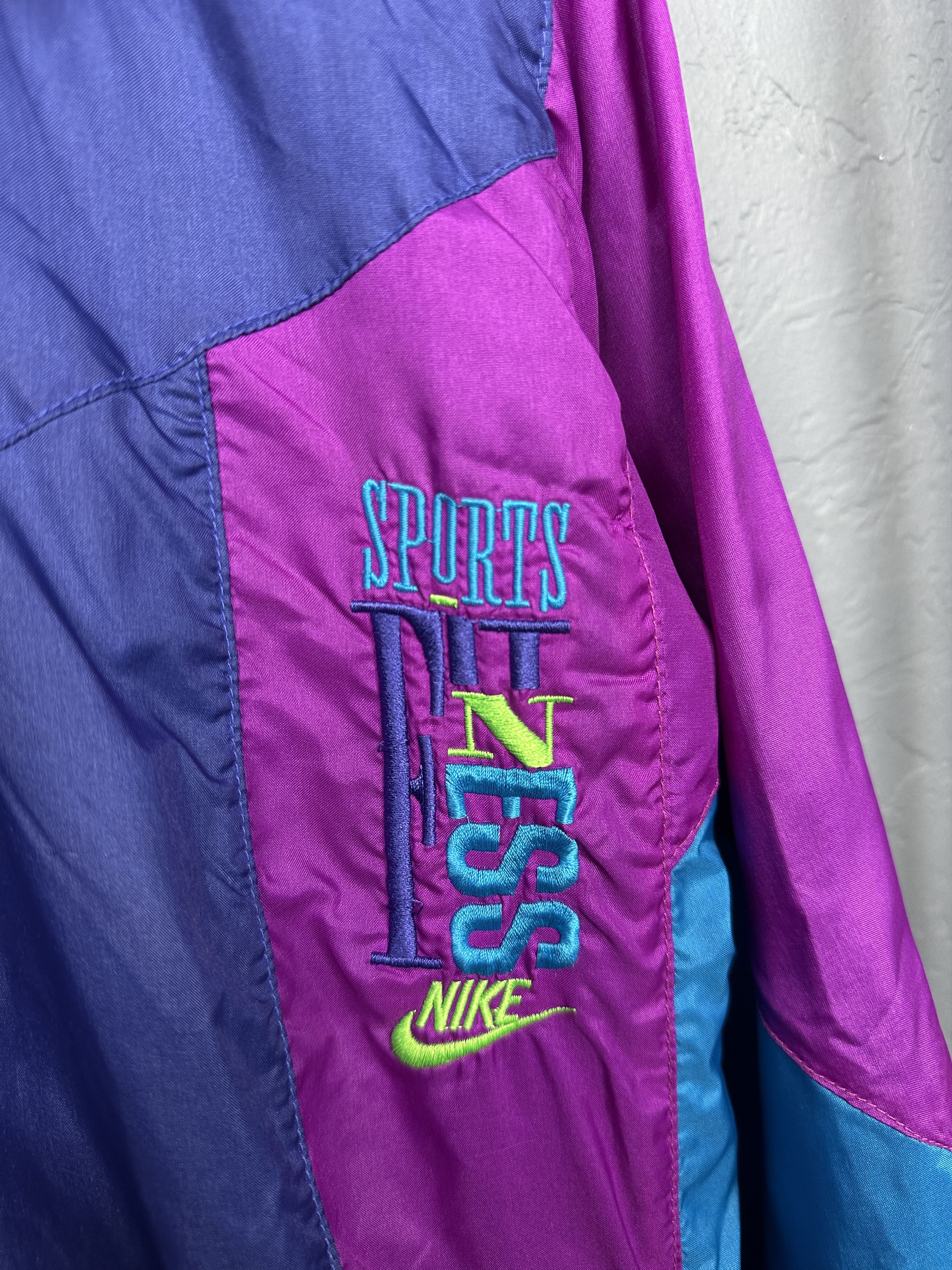 Nike Nike 90s Vintage Mens Nylon Track Top Jacket Size US XL / EU 56 / 4 - 3 Thumbnail