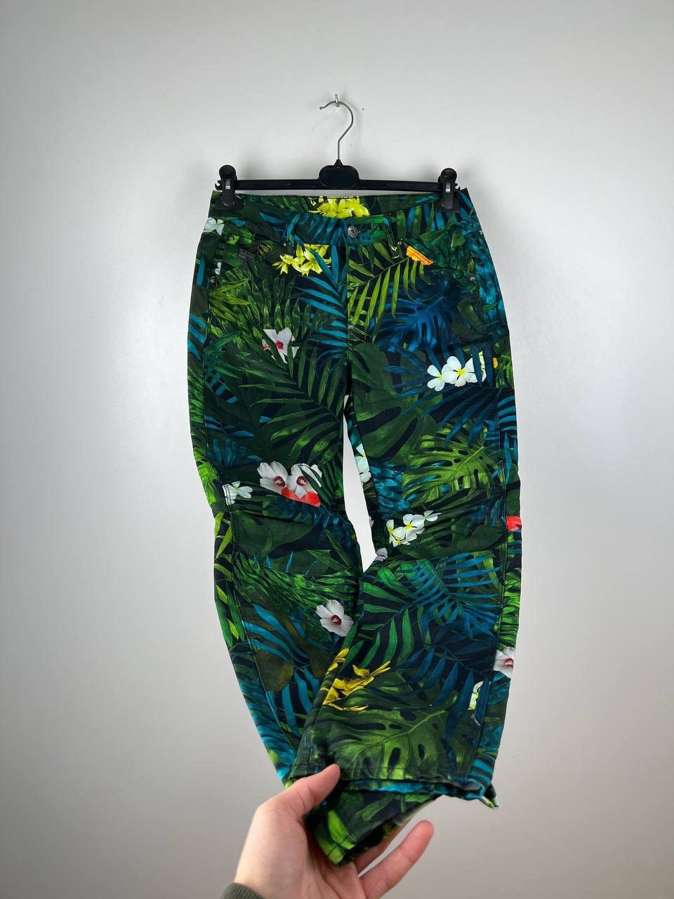 G-Star × Vintage G Star Raw luxury flowers pant woman size 26/32 Size 24" / US 00 / IT 34 - 2 Thumbnail