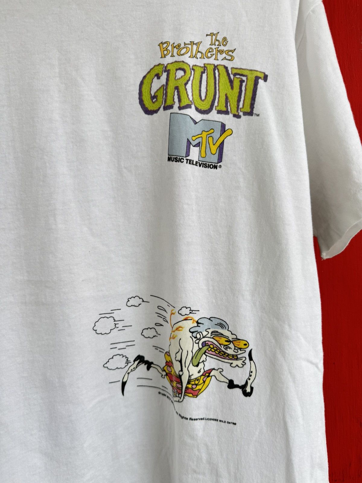 Mtv Rare Vintage 90s The Brothers Grunt by MTV Tee Size US L / EU 52-54 / 3 - 3 Thumbnail