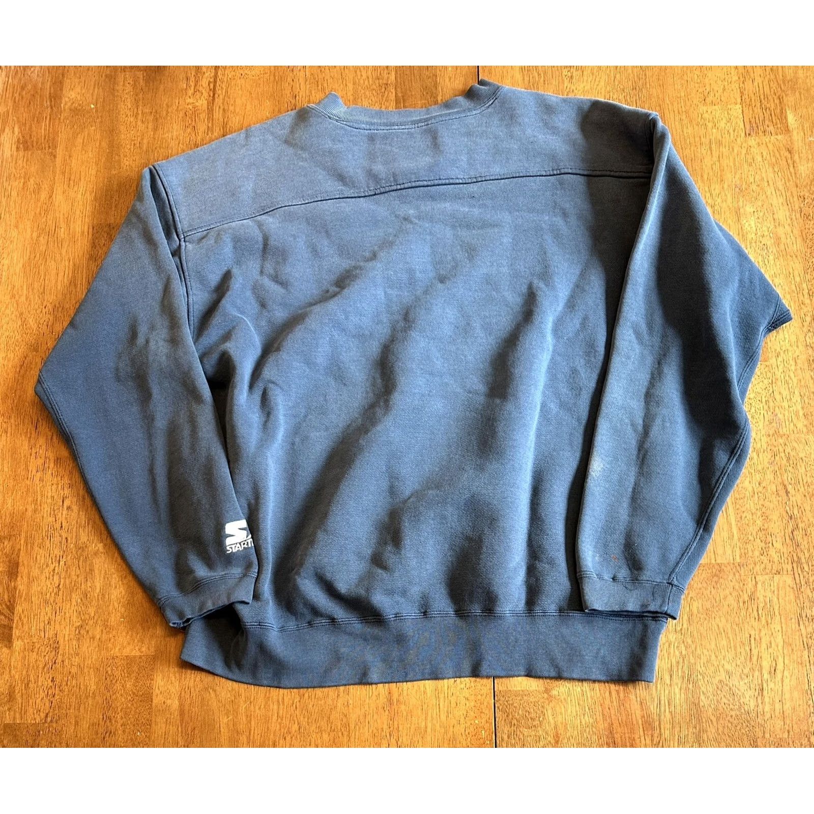 Starter VINTAGE West Shore Fire District Starter Crewneck Sweatshirt Large Blue Men Regular Crew Sweatshirt Virus Size US L / EU 52-54 / 3 - 2 Thumbnail