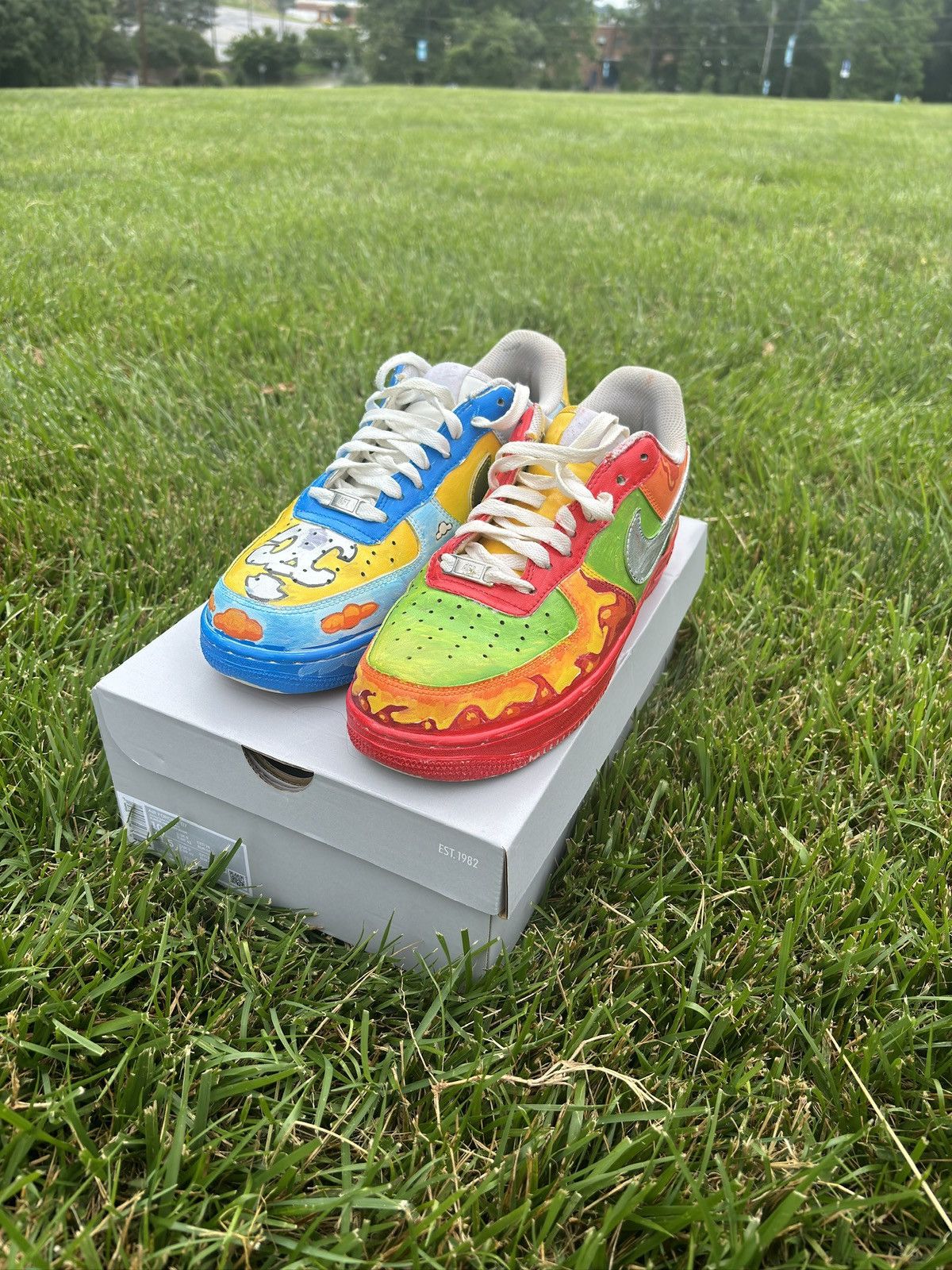 Nike Custom Painted Nike AF1 Size US 10 / EU 43 - 9 Thumbnail