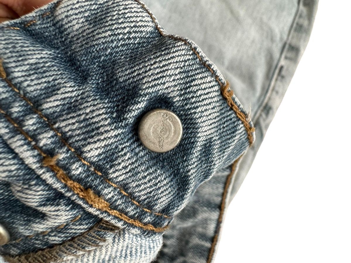 If Six Was Nine Vintage Zara Buckle Back Faded Distressed Jeans Size US 33 - 16 Thumbnail
